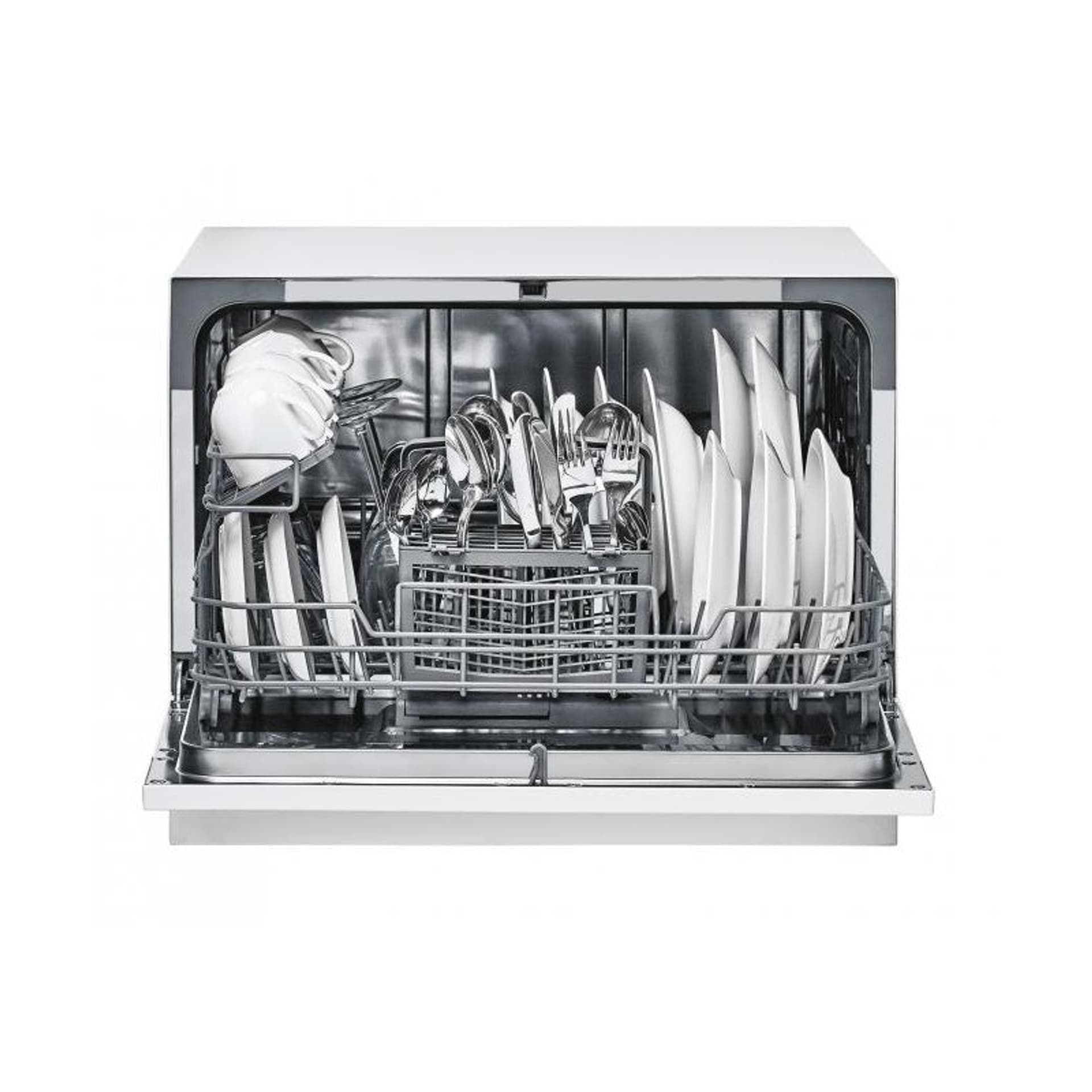 

Candy Dishwasher CDCP 6 Table, Width 55 cm, Number of place settings 6, Number of programs 6, Energy efficiency class F, White