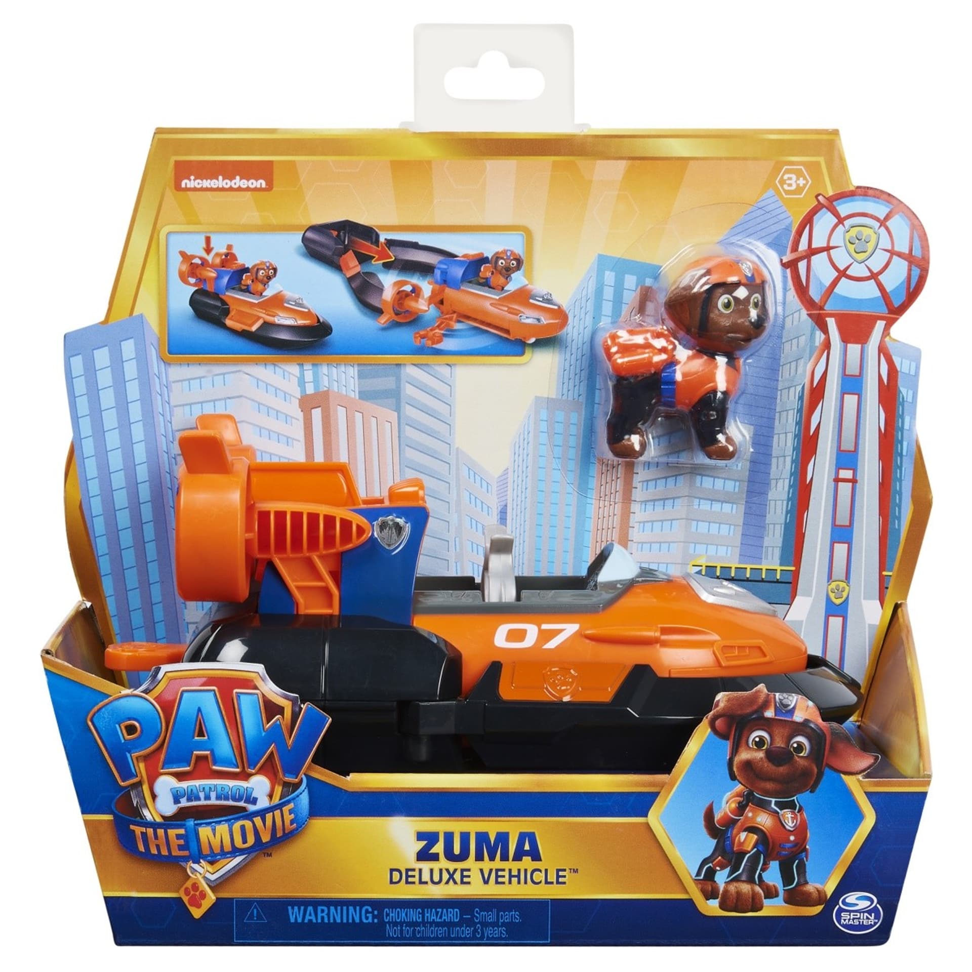 

Zestaw z figurką Psi Patrol Film Pojazdy Bohaterów Deluxe Zuma