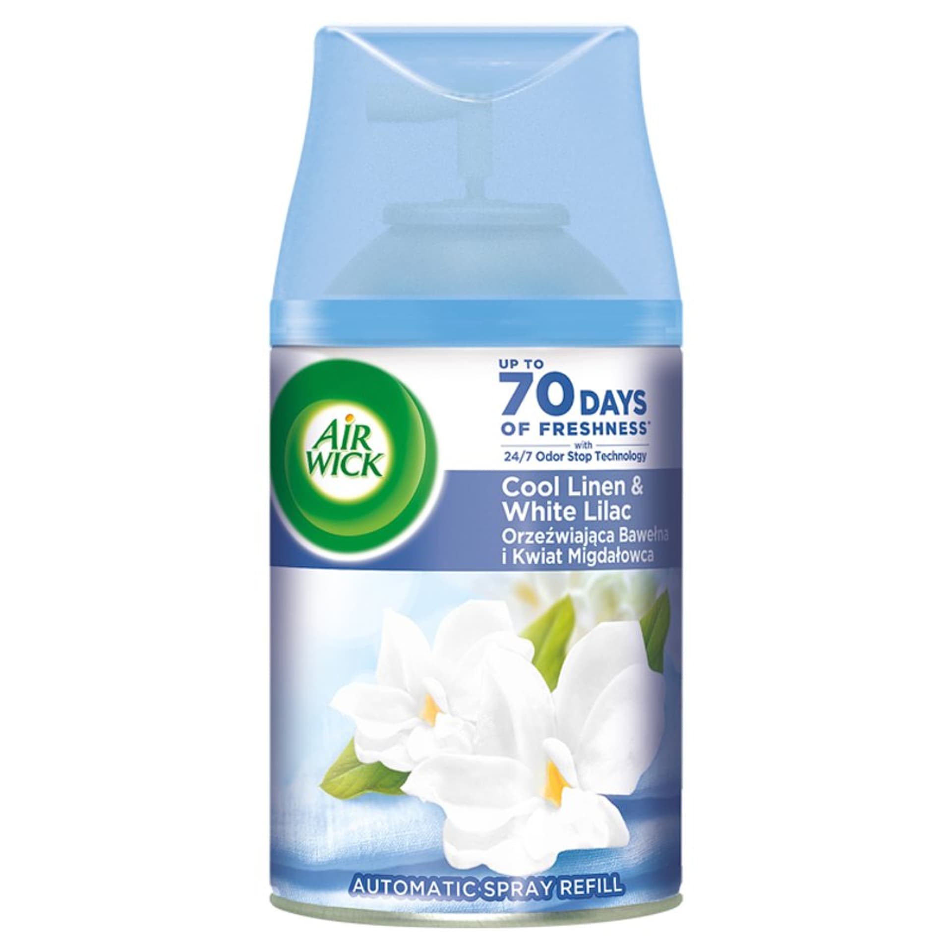 

Air Wick Freshmatic wkład do automatycznego odświeżacza powietrza Orzeźwiająca Bawełna i Kwiat Migdałowca 250ml