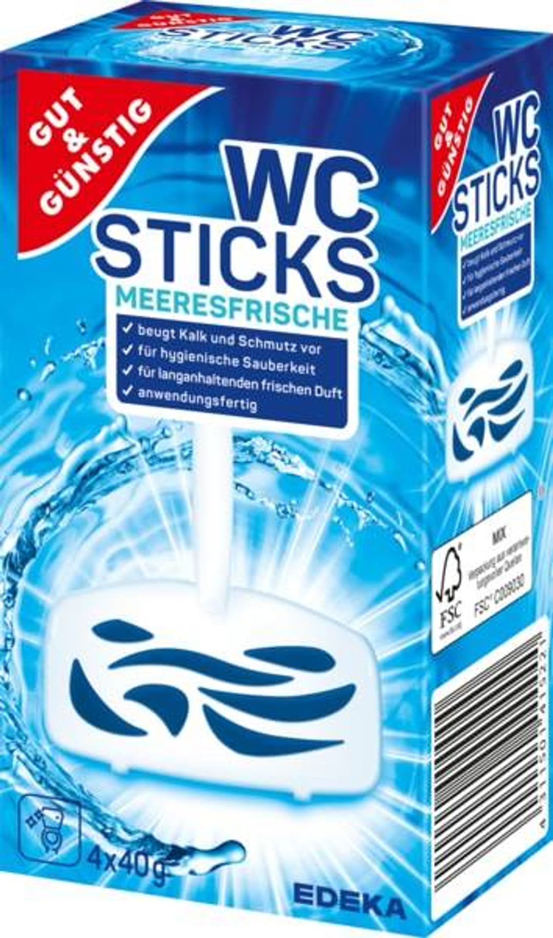 

G&G Wc-Sticks Ocean Zawieszki WC 4 x 40 g