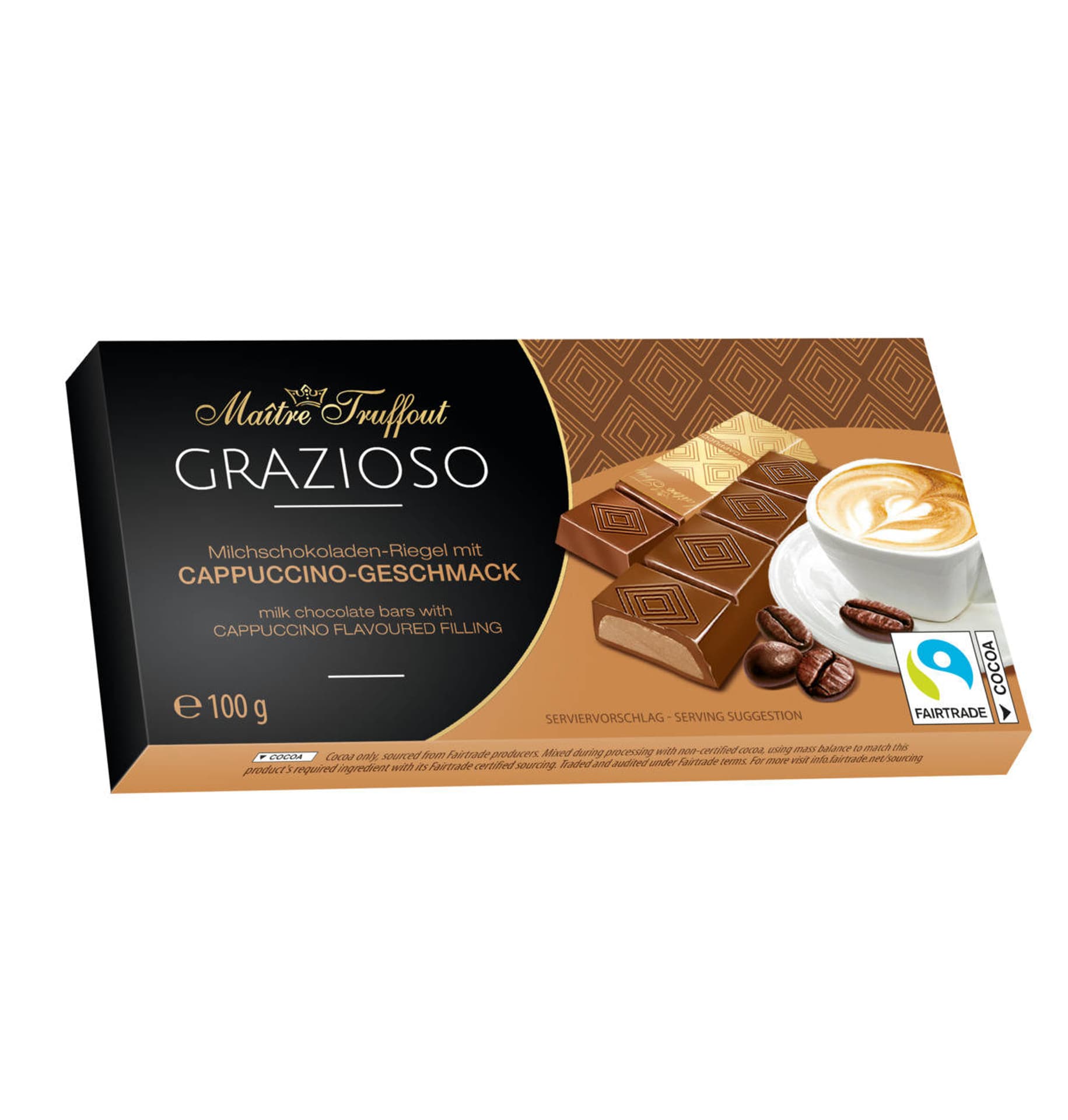 

MaitreTruffout Grazioso Czekoladki z Nadzieniem Cappuccino 100 g