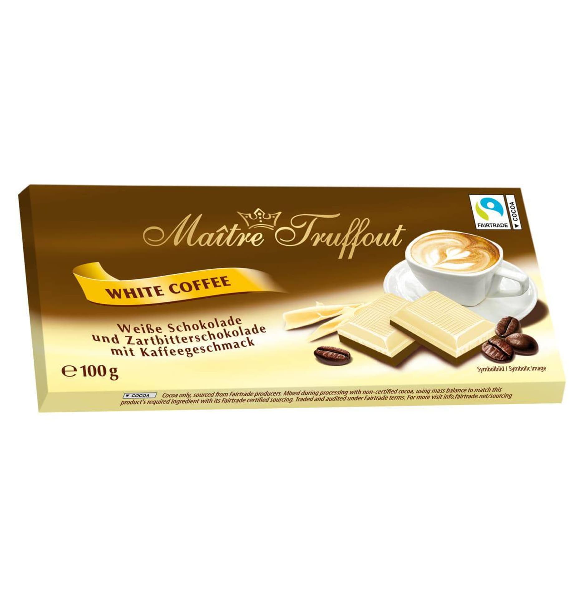 

MaitreTruffout Biała Czekolada Kawowa 100 g