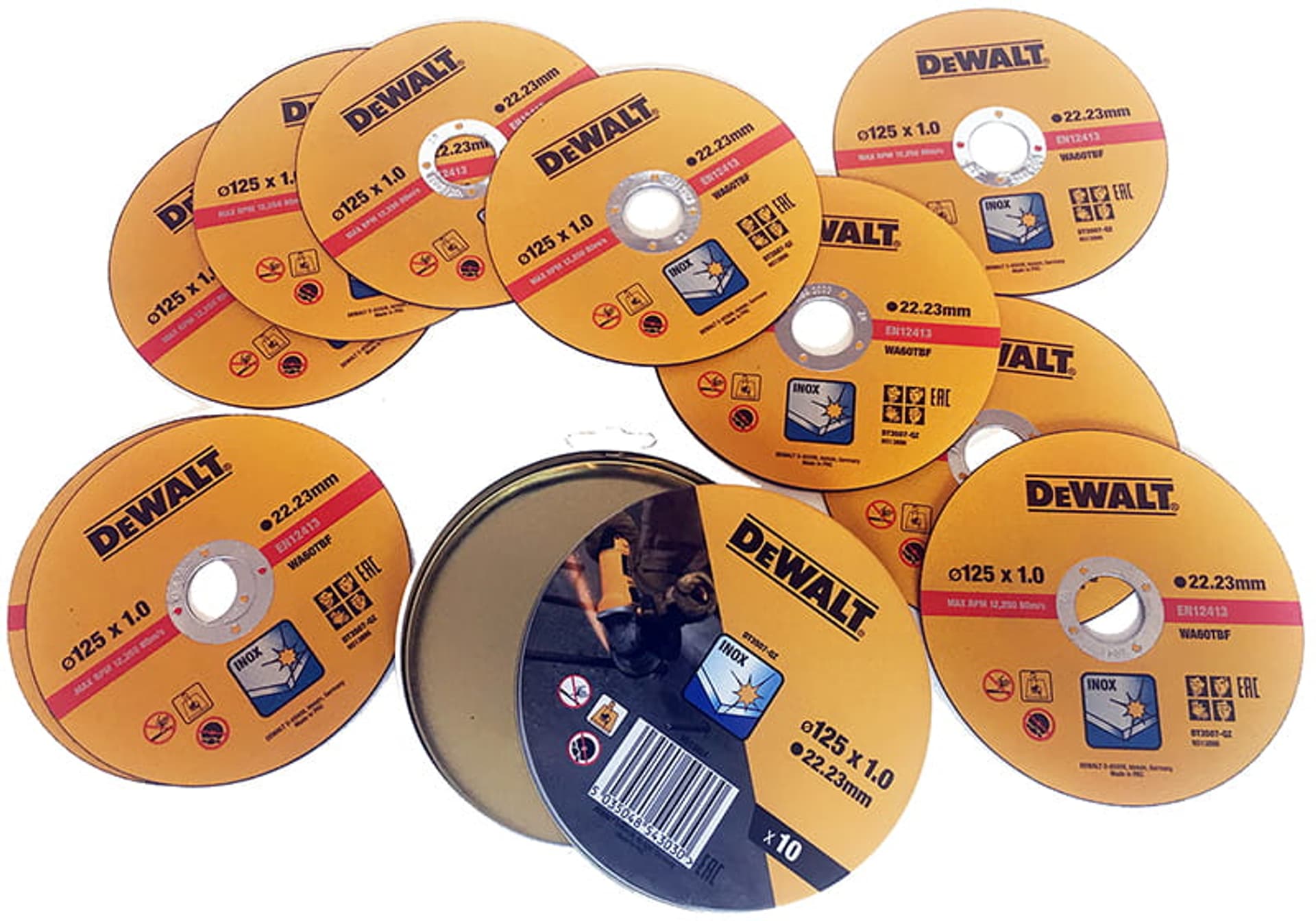 

Tarcza 125mm do cięcia stali metalu Dewalt 10szt DT3507-QZ