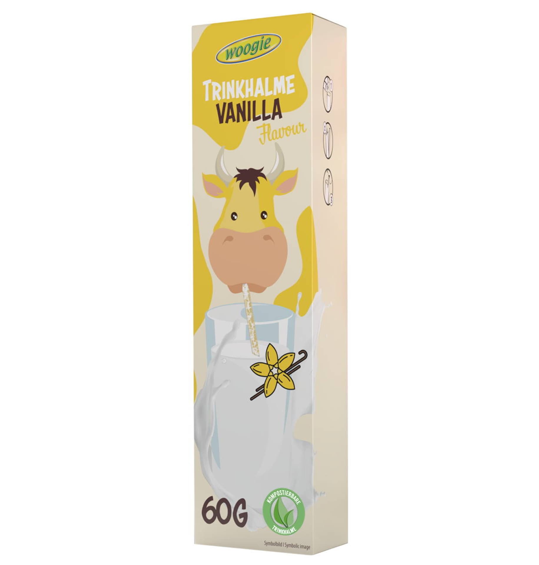 

Woogie Trinkhalme Rurki Do Mleka Waniliowe 10x6 g