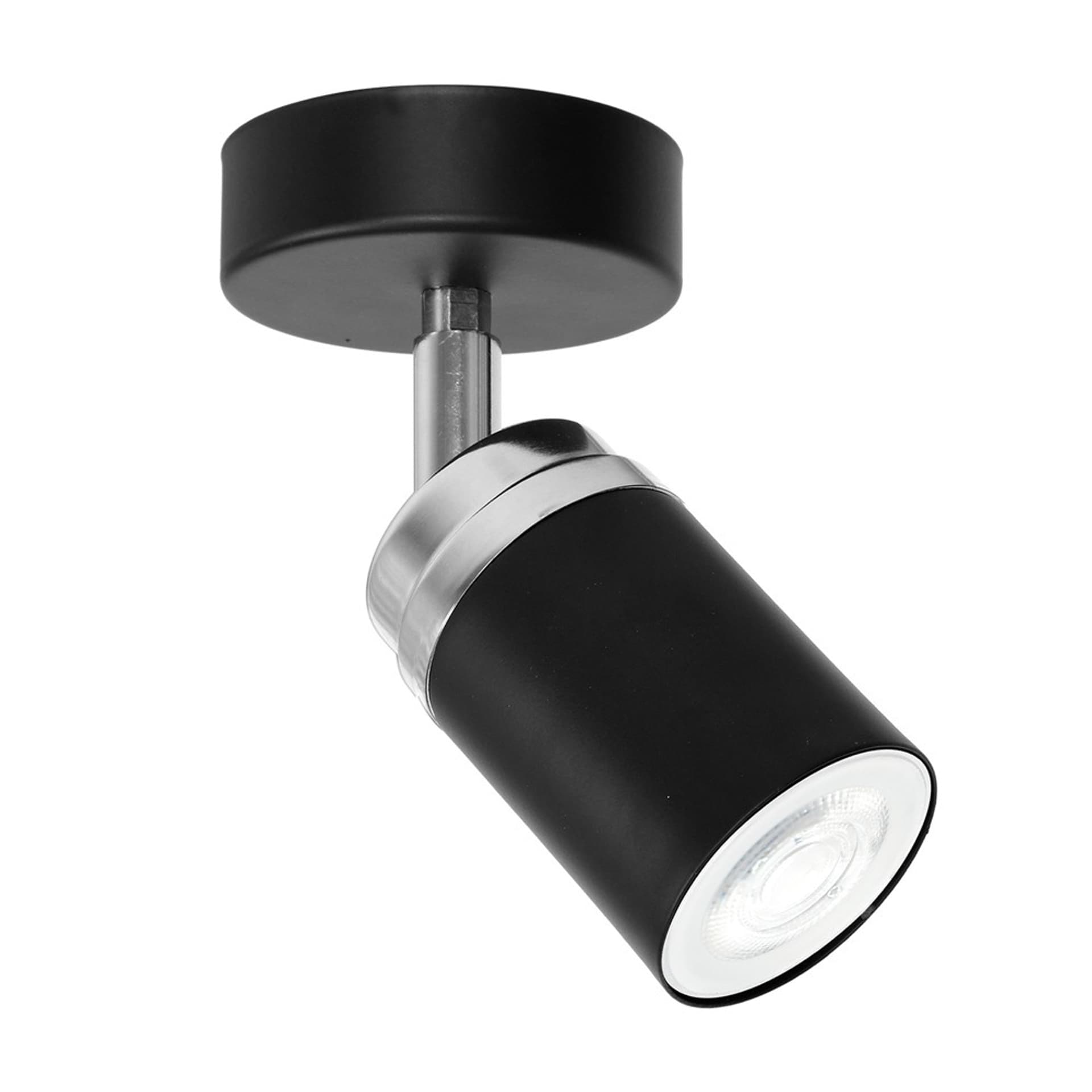 

Nowoczesny plafon czarny Reno lampa spot