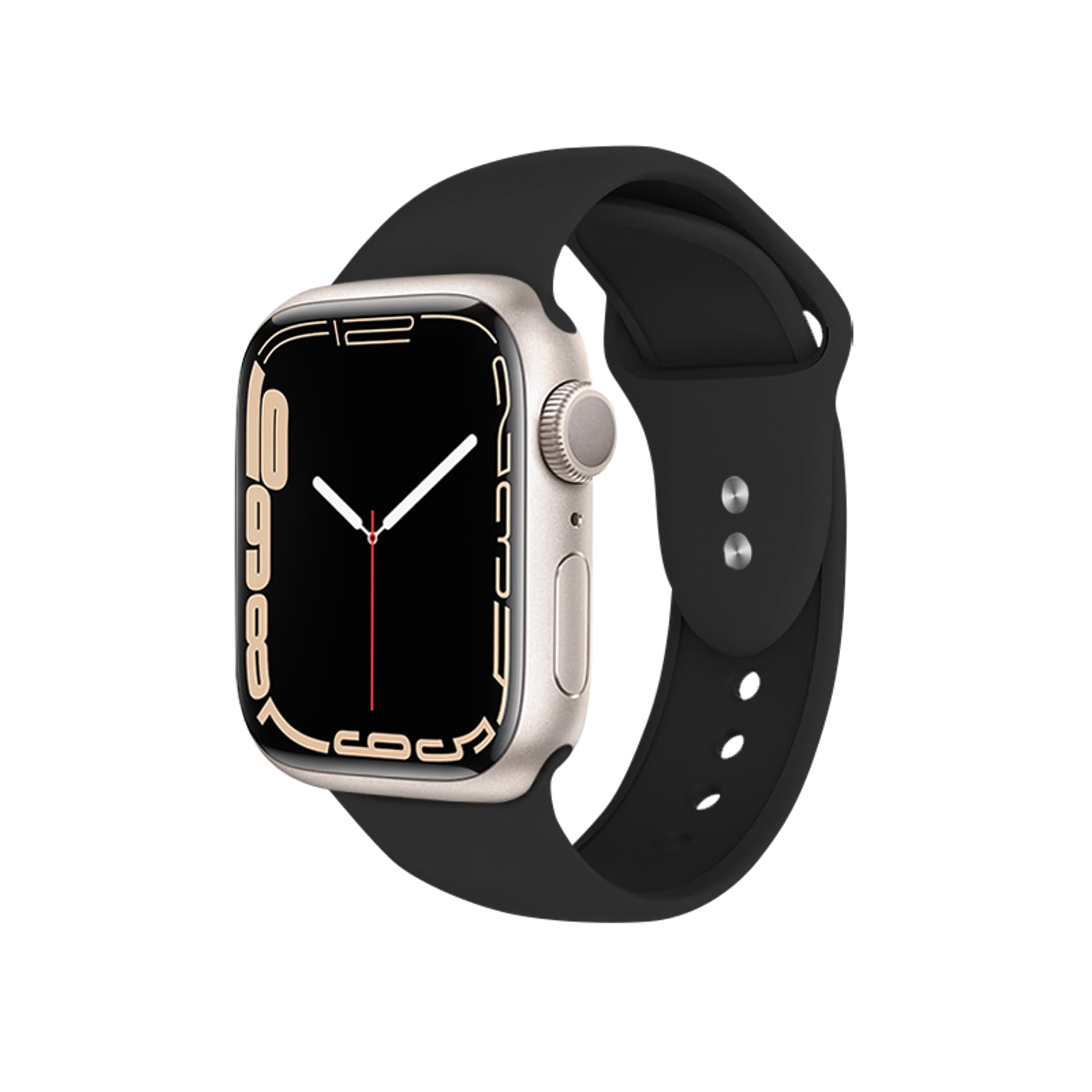 

Crong Liquid - Pasek do Apple Watch 42/44/45/49 mm (czarny)