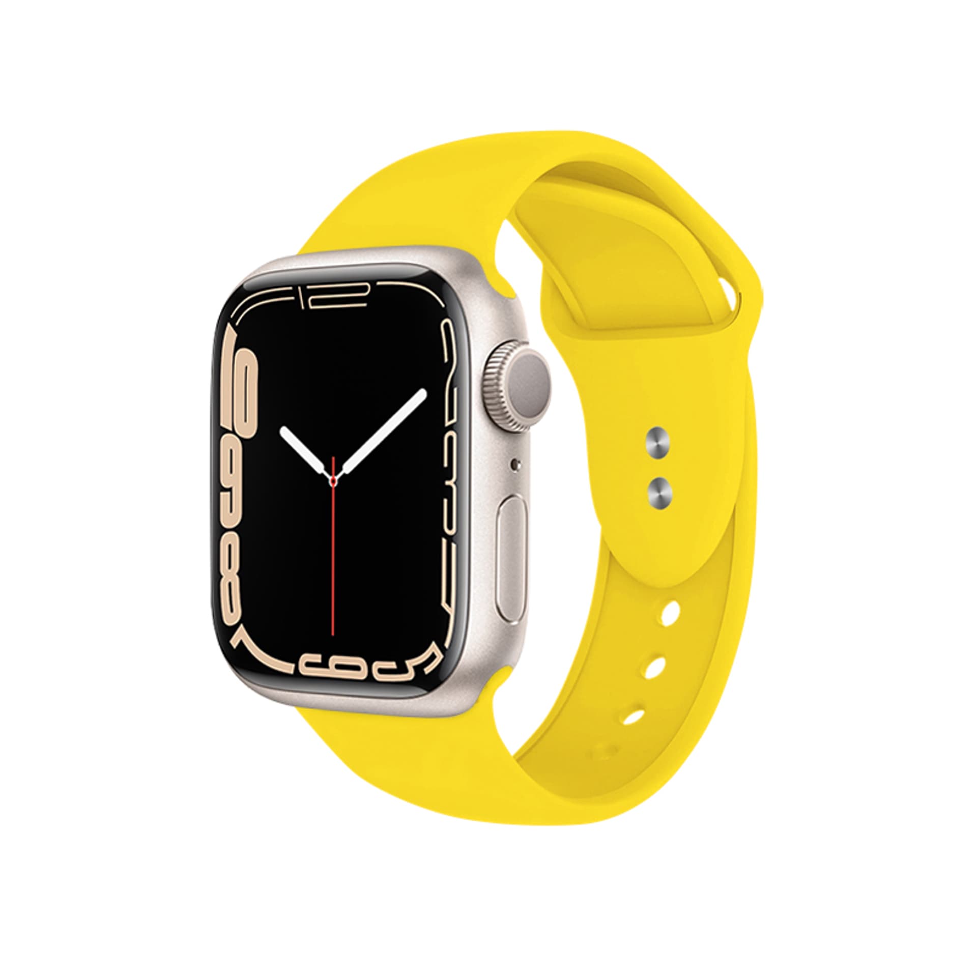 

Crong Liquid - Pasek do Apple Watch 42/44/45/49 mm (żółty)