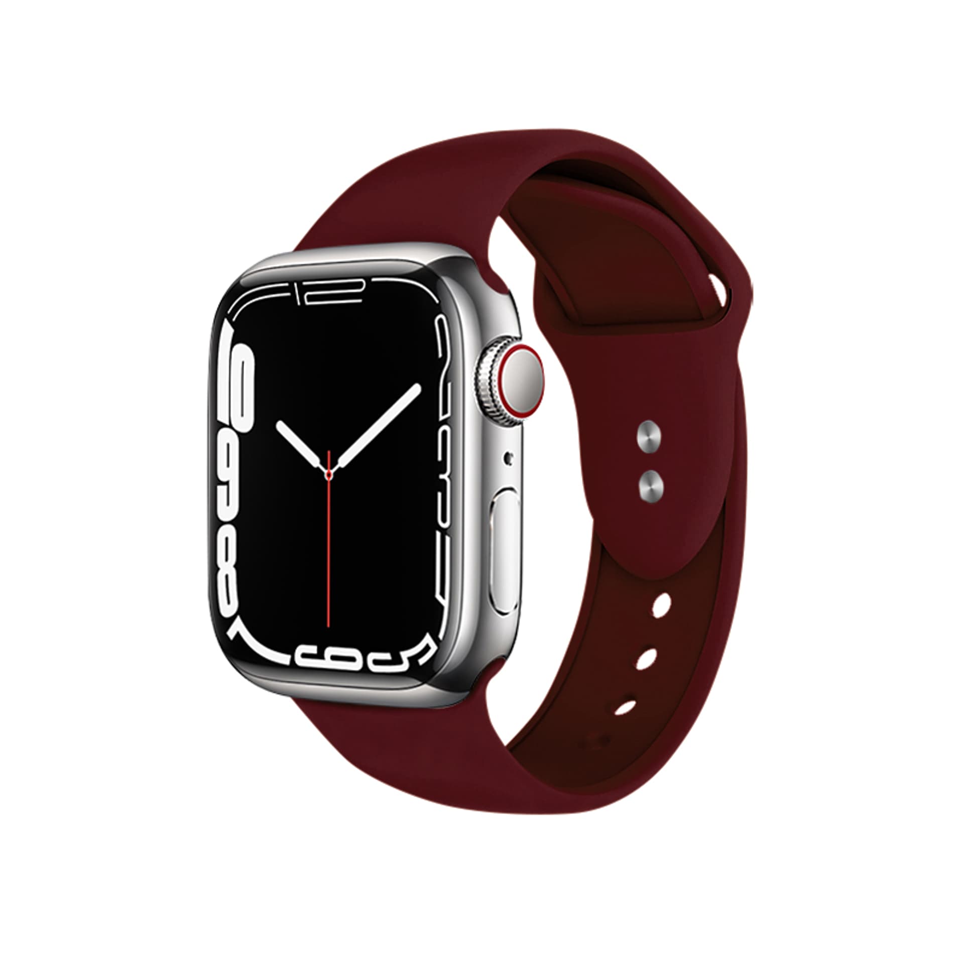 

Crong Liquid - Pasek do Apple Watch 42/44/45/49 mm (bordowy)