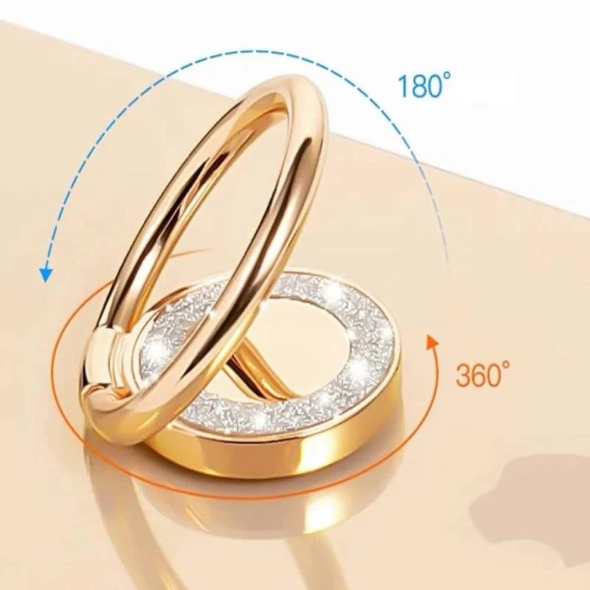 

Uchwyt Pierścień Ring Magnetyczny Brokat złoty