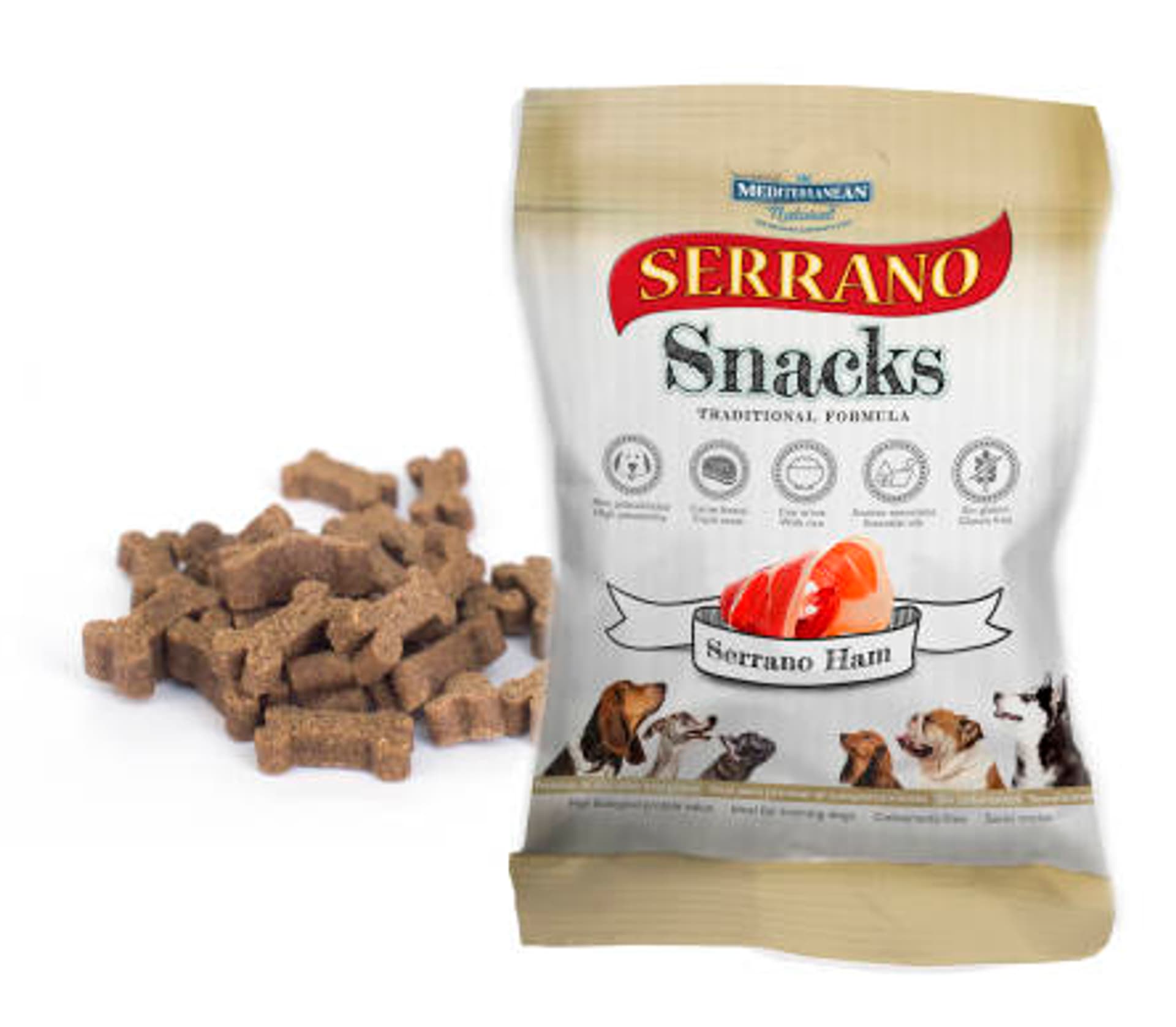 

SERRANO Snack dla psów z szynką serrano 100g