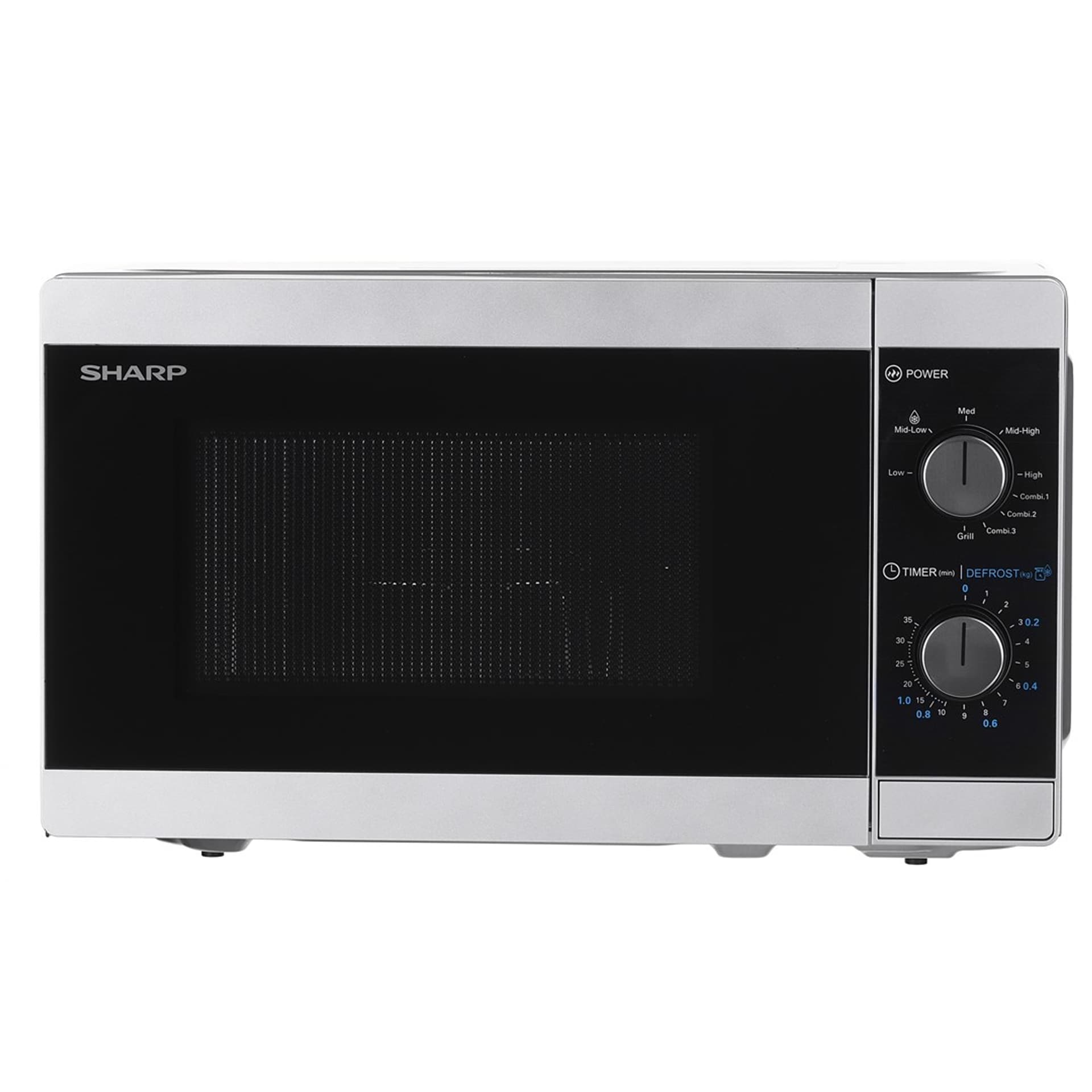

Kuchenka mikrofalowa SHARP YC-MG01E-S (800W; 20l; kolor srebrny)