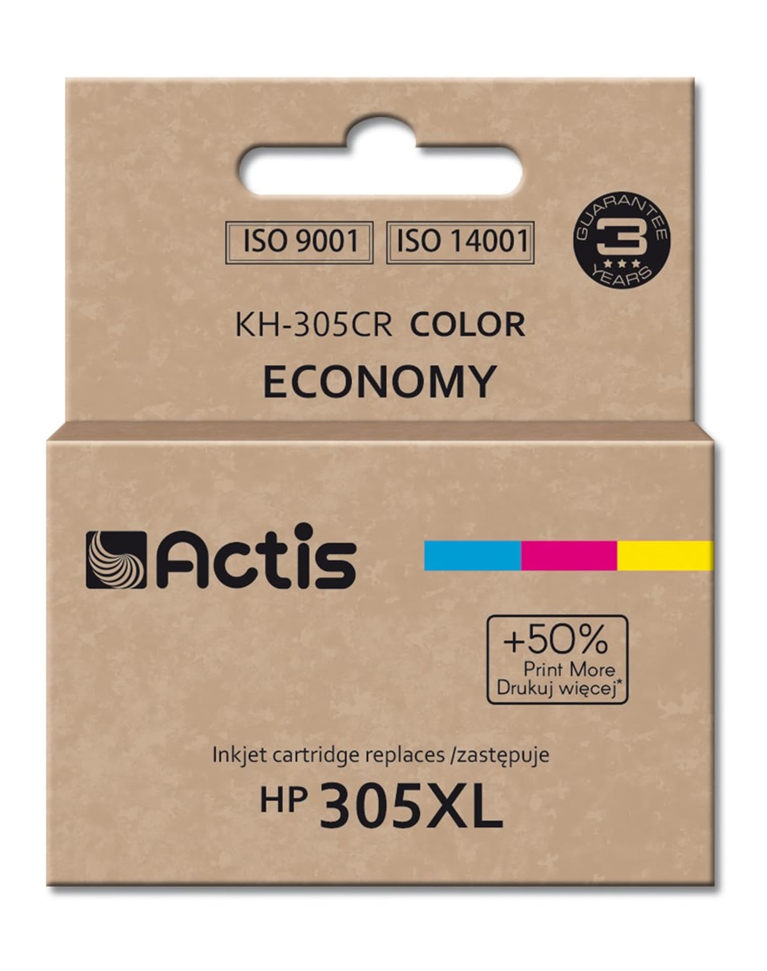 

Actis Tusz KH-305CR do drukarki HP; Zamiennik 3YM63AE; Standard; 18 ml; kolor