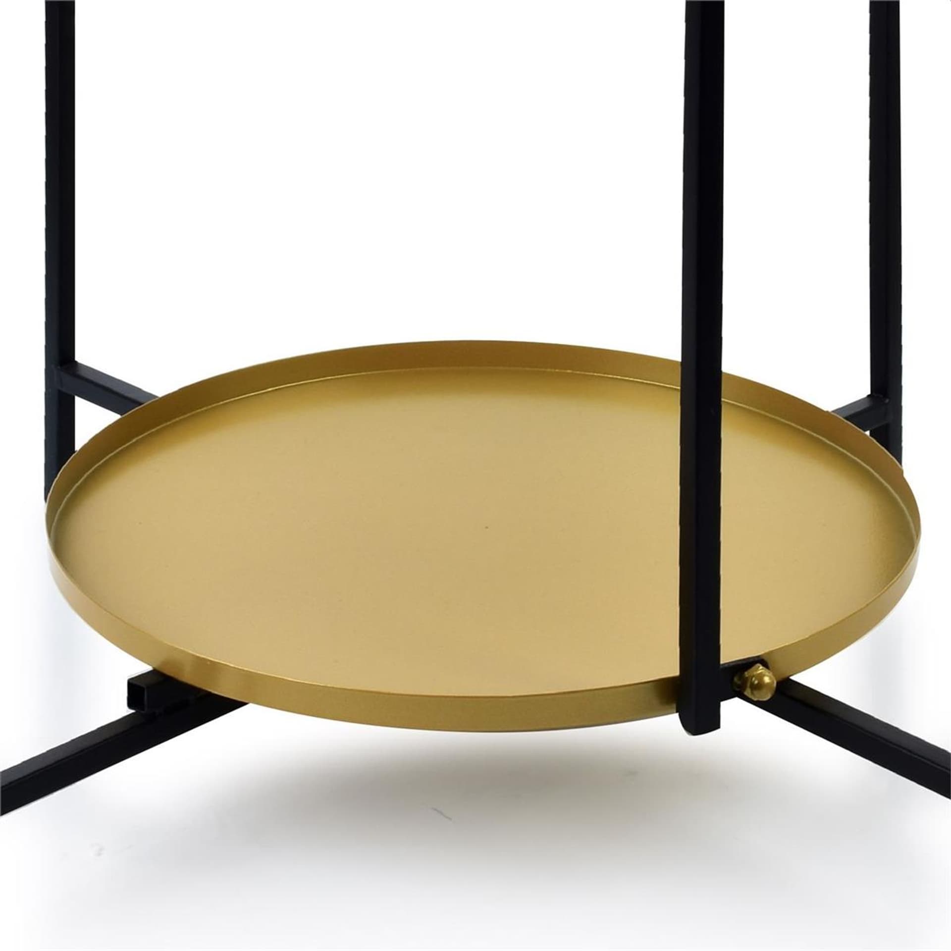

LUCAS BLACK&GOLD Stolik kawowy dwupoziomowy 60.5xh45cm