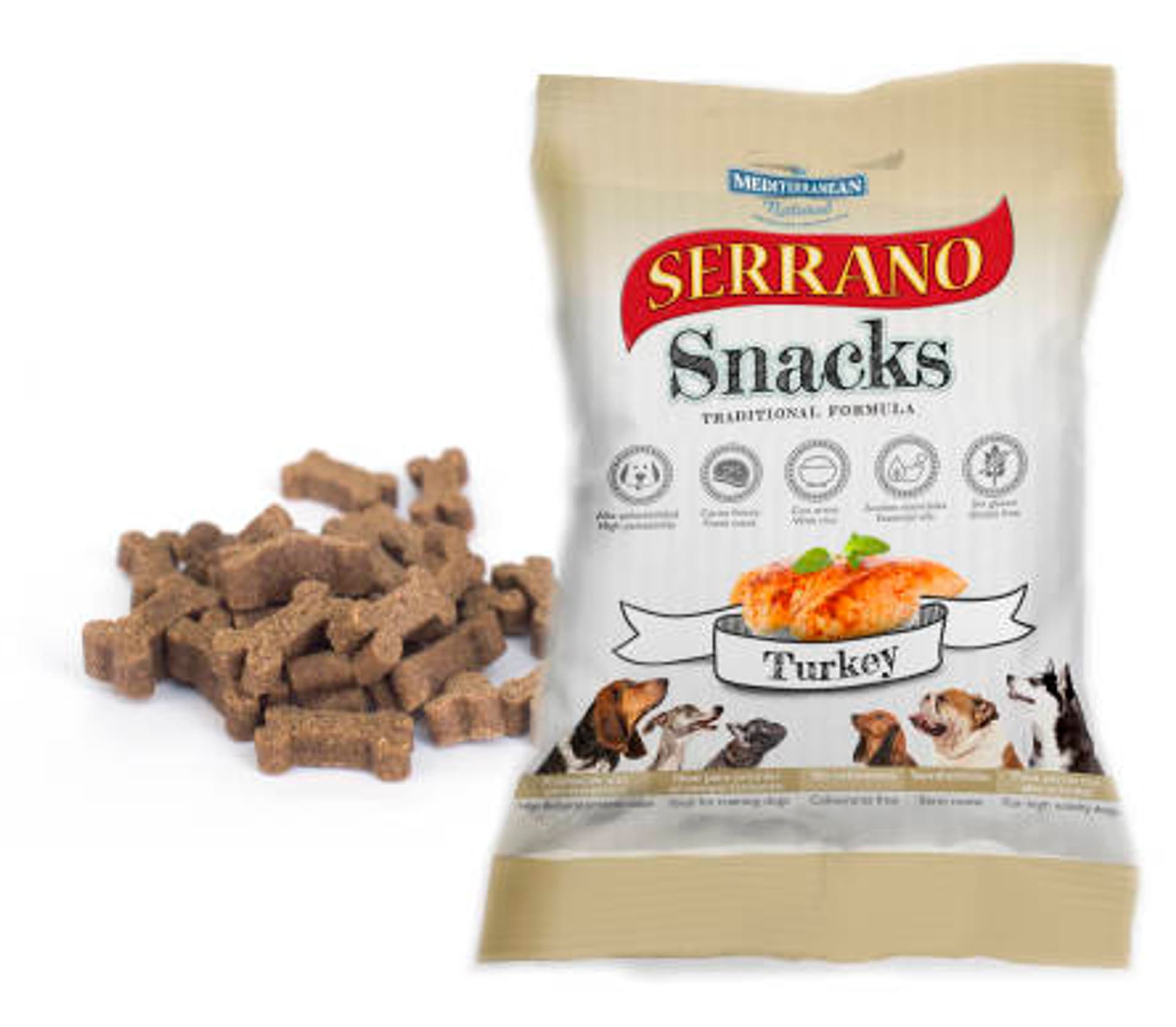 

SERRANO Snack dla psów z indykiem 100g