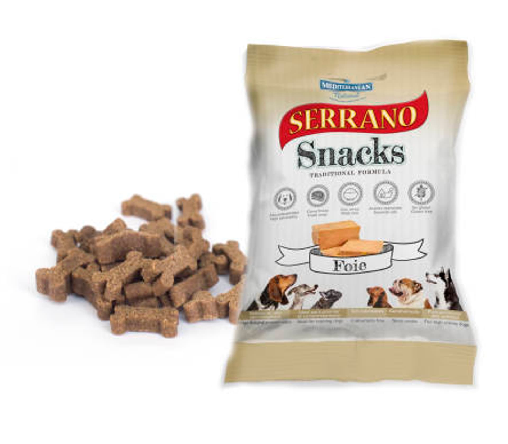 

SERRANO Snack dla psów z wątróbką wieprzową 100g