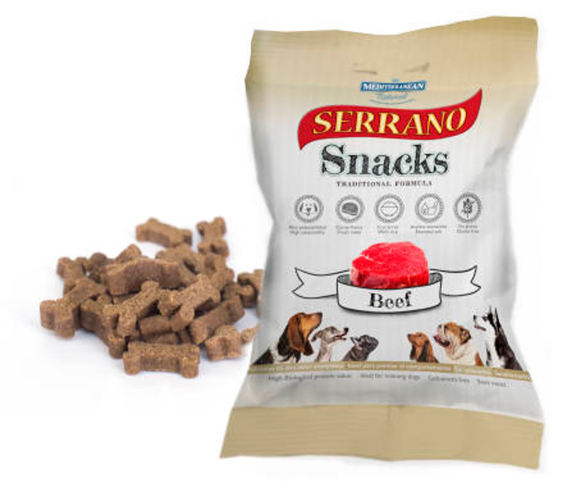 

SERRANO Snack dla psów z wołowiną 100g