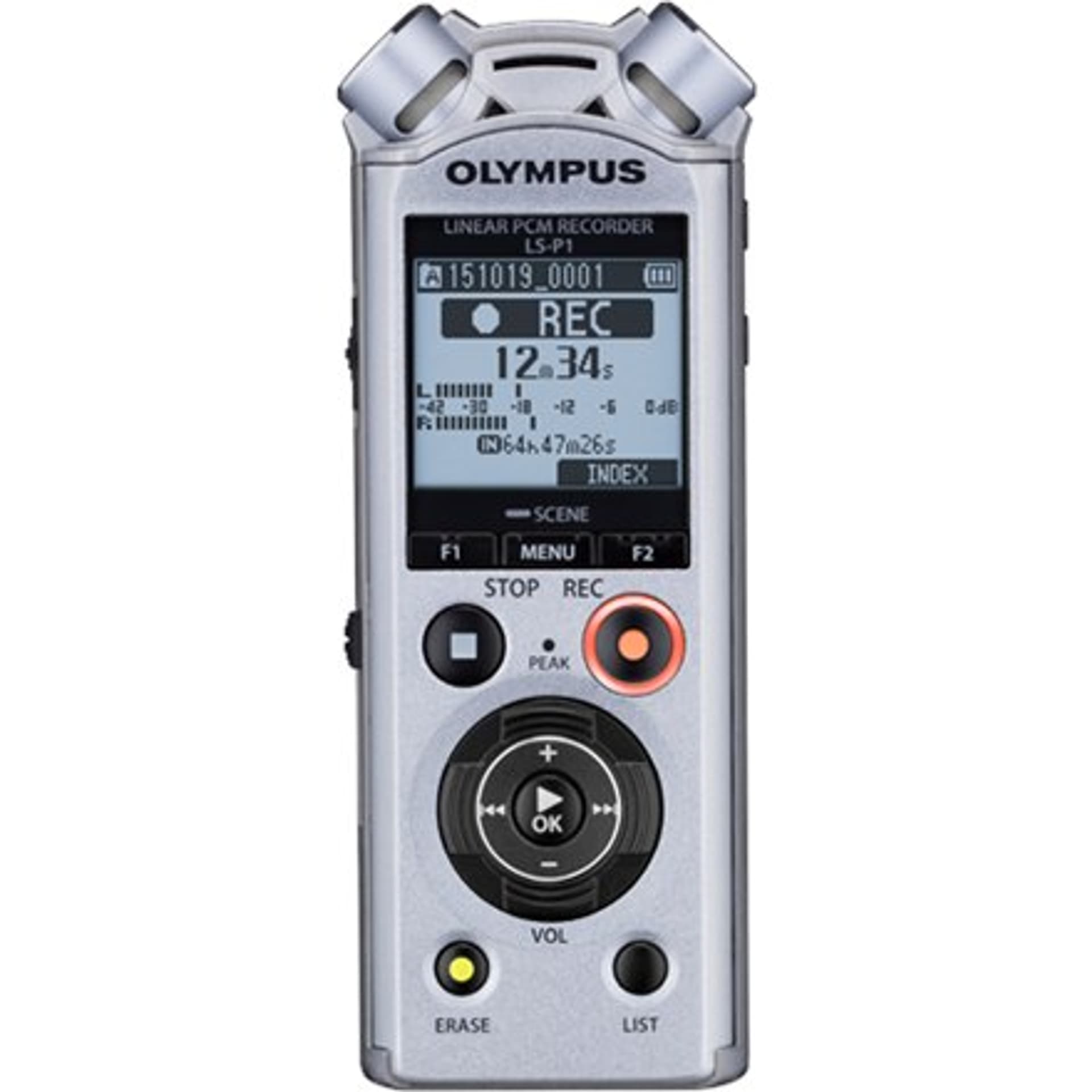 

Olympus LS-P1 96kHz/24bit Linear PCM, cyfrowy, stereo, LCD, podłączenie mikrofonu