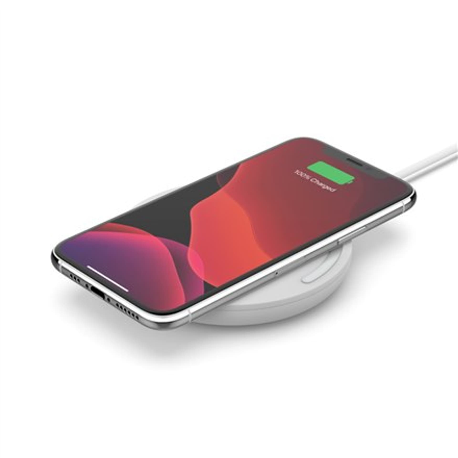 

Belkin Wireless Charging Pad 15W + QC 3.0 24W Wall Charger BOOST CHARGE White