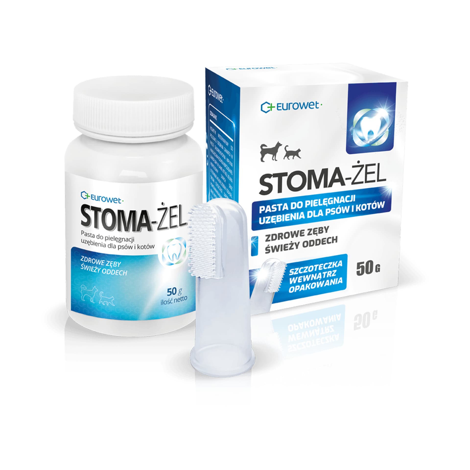 

Stoma-żel - pasta do pielęgnacji uzębienia psów i kotów 50g + szczoteczka