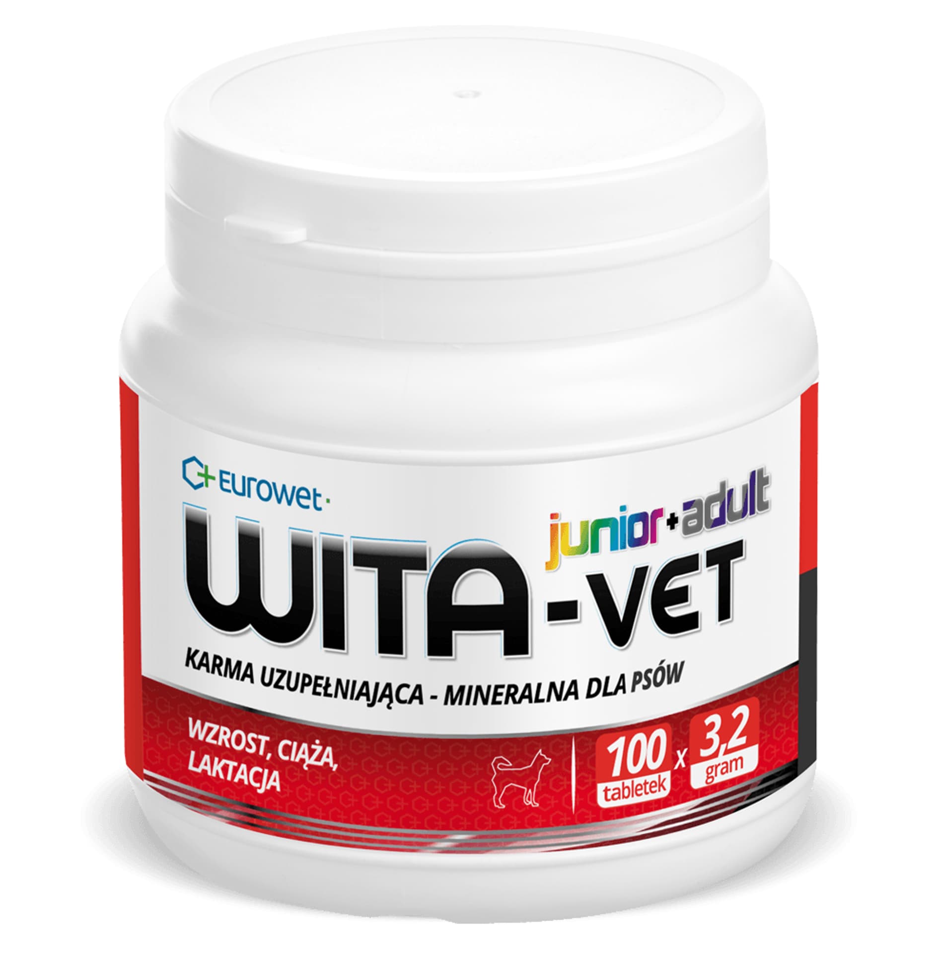 

Wita-Vet Junior+Adult CA/P=2 3,2g 100tabl. - preparat witaminowy dla ciężarnych suk i szczeniąt