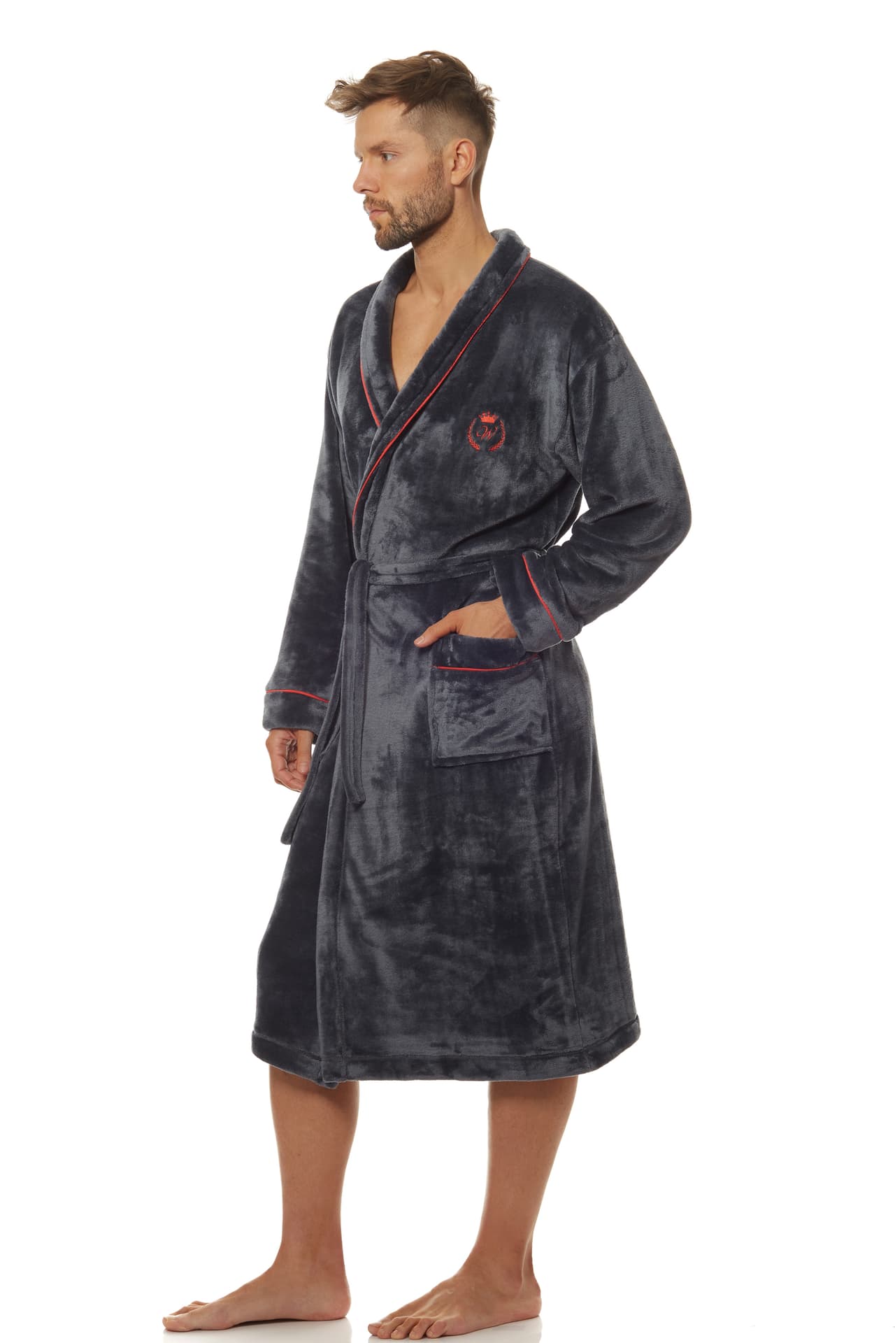 

Szlafrok Luca 2111 Grafitowy (Rozmiar L)