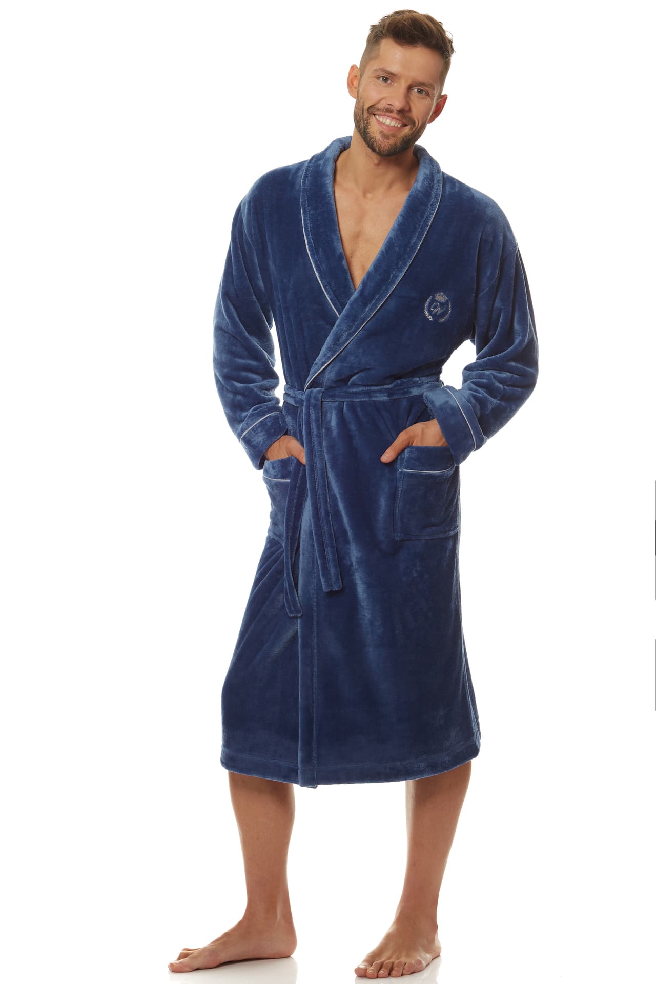 

Szlafrok Luca 2111 Navy (Rozmiar L)
