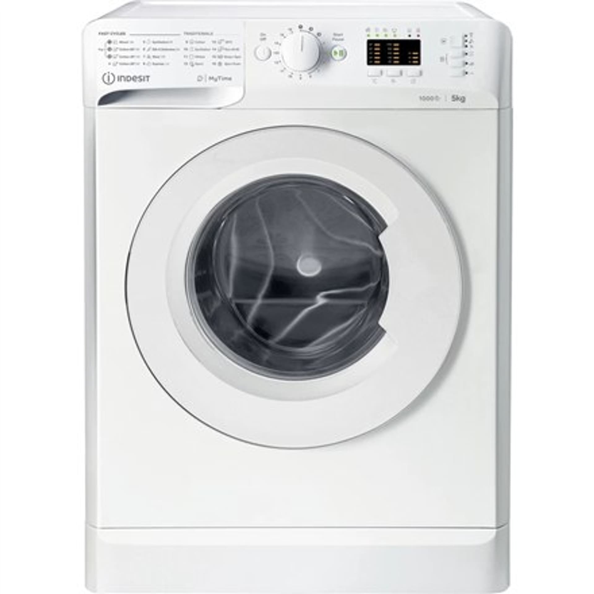 

INDESIT Washing machine MTWSA 51051 W EE Energy efficiency class F, Front loading, Washing capacity 5 kg, 1000 RPM, Depth 42.5 c