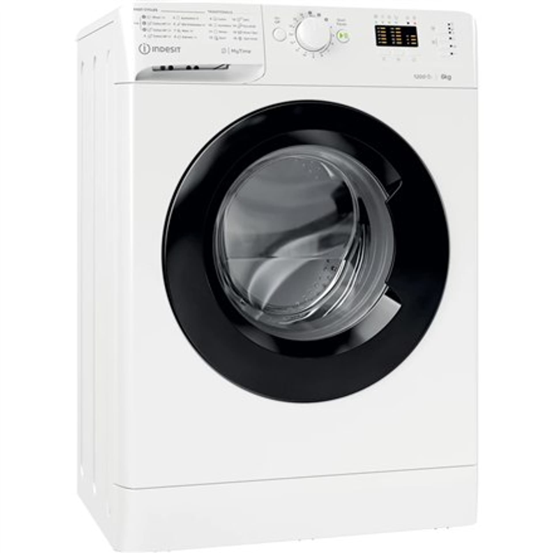 

INDESIT Washing machine MTWSA 61252 WK EE Energy efficiency class F, Front loading, Washing capacity 6 kg, 1200 RPM, Depth 42.5