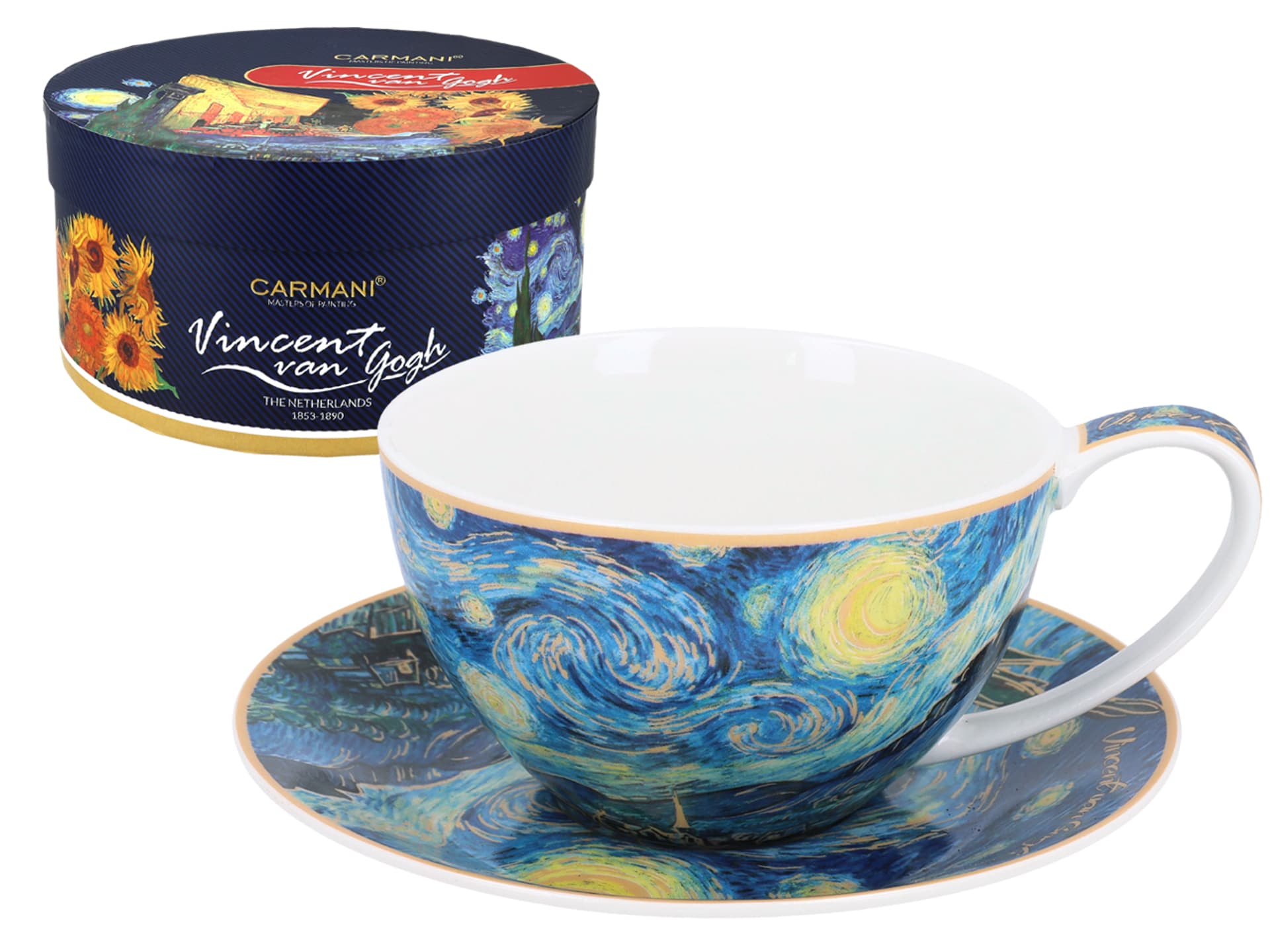 

Filiżanka ze spodkiem - V. van Gogh, Gwiaździsta Noc (CARMANI)