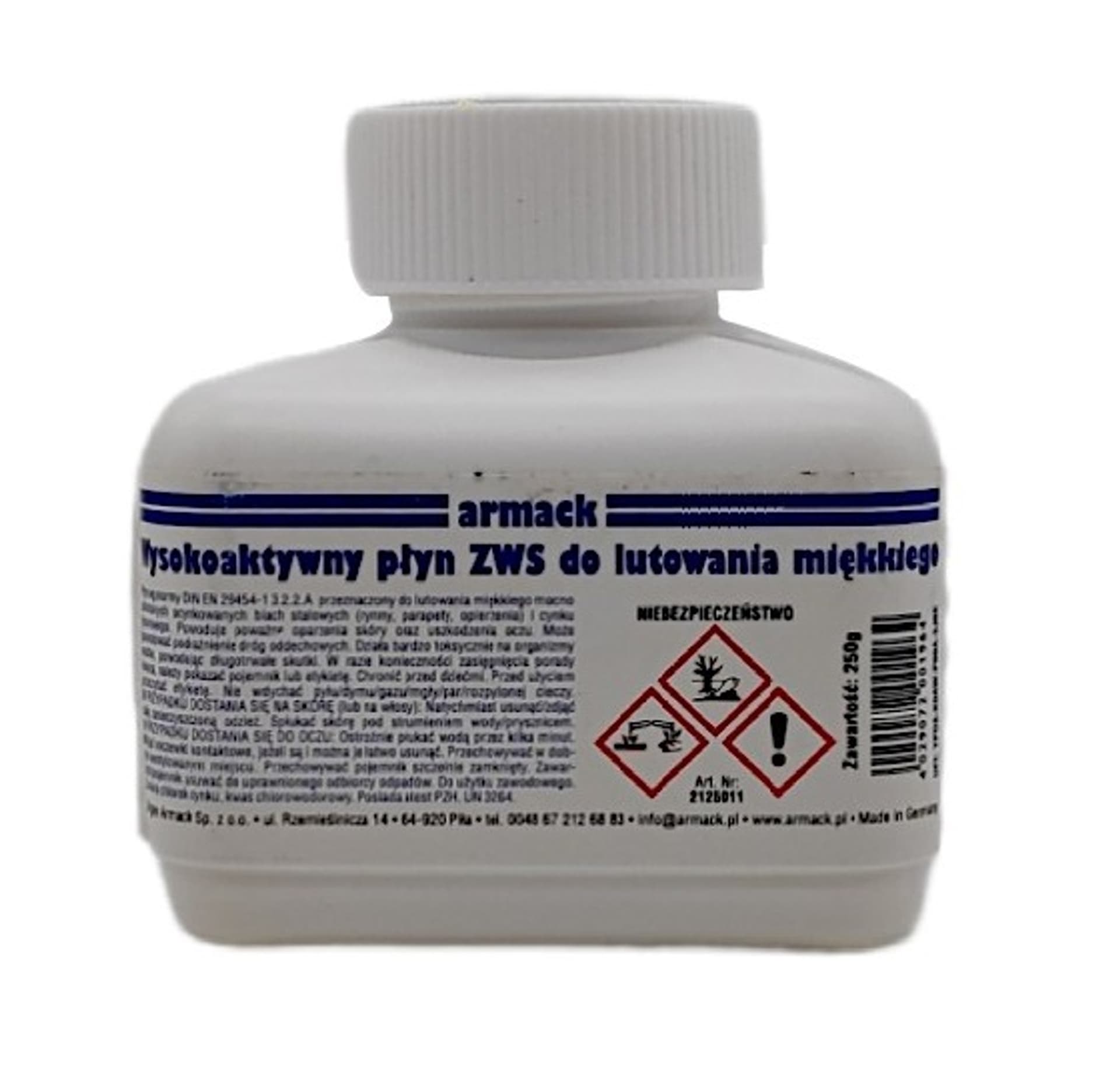

60421 Płyn do lutowania cynku i blach ocynkowanych ZWS 250g