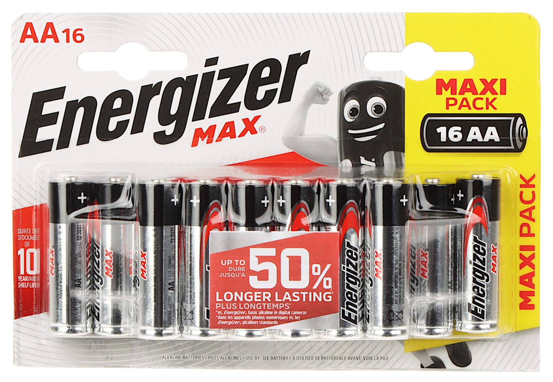 

BATERIA ALKALICZNA BAT-AA/E-MAX*P16 1.5 V LR6 (AA) ENERGIZER, Aa) energize