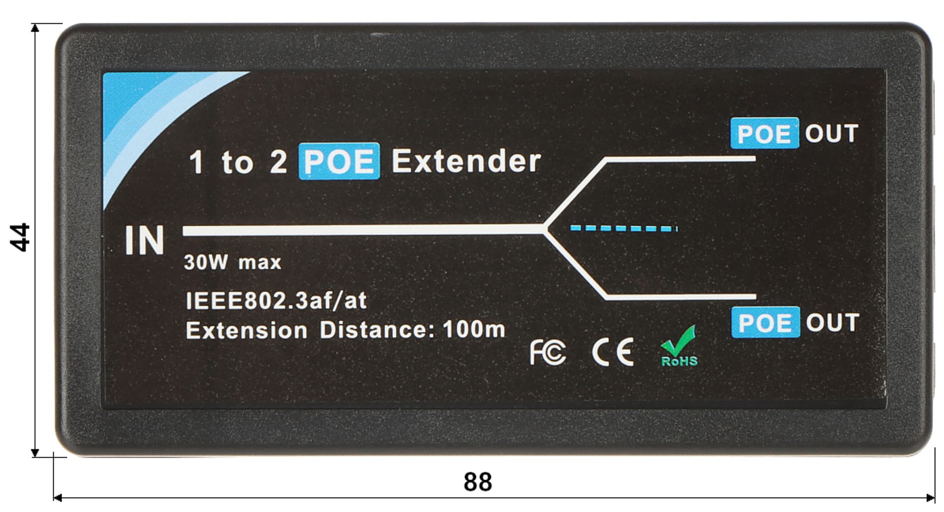 

SWITCH POE / EXTENDER PFT1320 3-PORTOWY