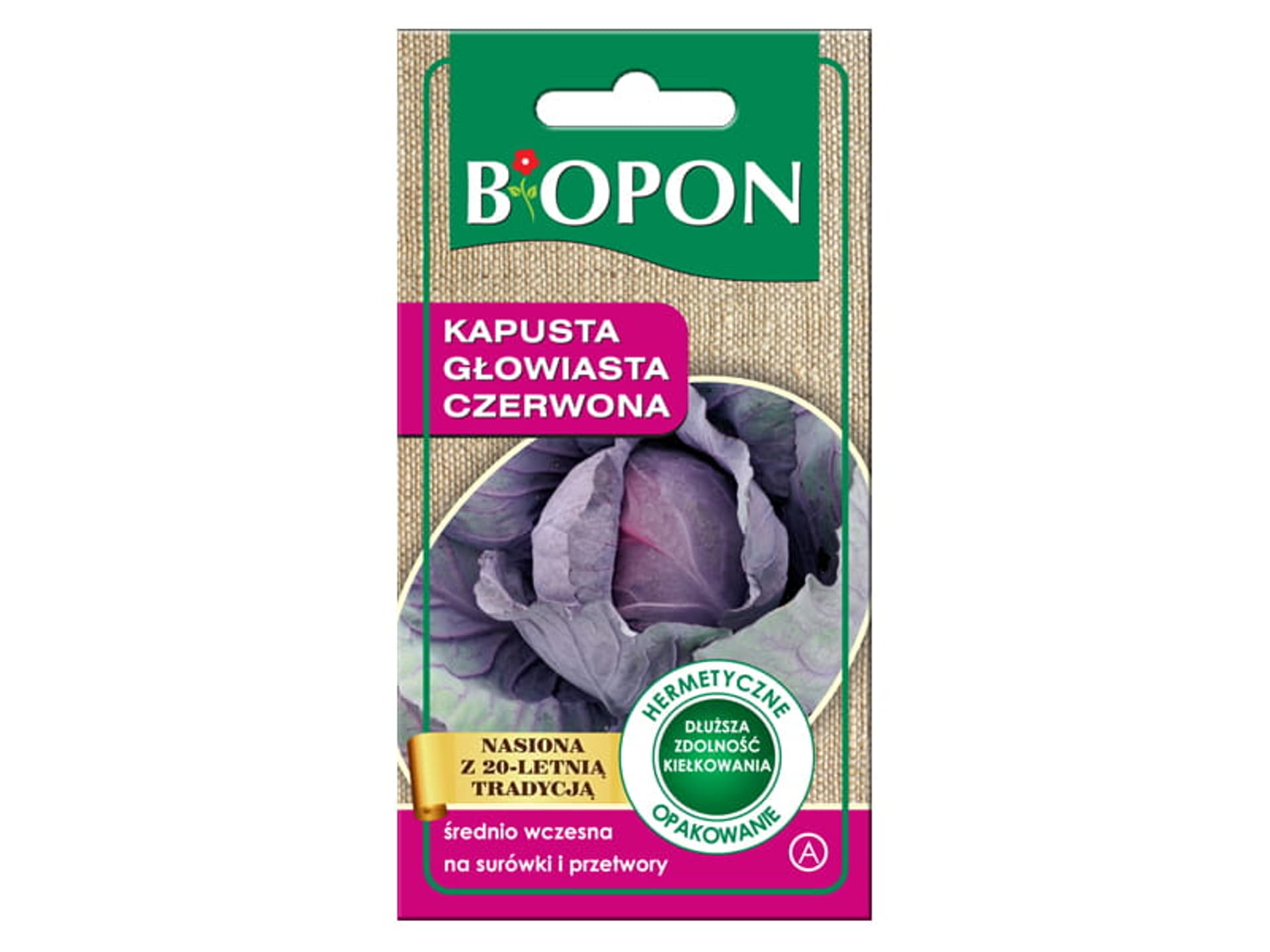 

Nasiona kapusta głowiasta czerwona Biopon 1455