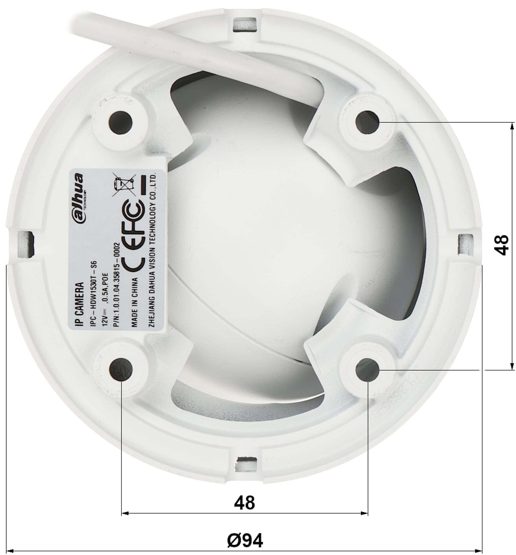 

KAMERA IP IPC-HDW1530T-0360B-S6 - 5 Mpx 3.6 mm DAHUA