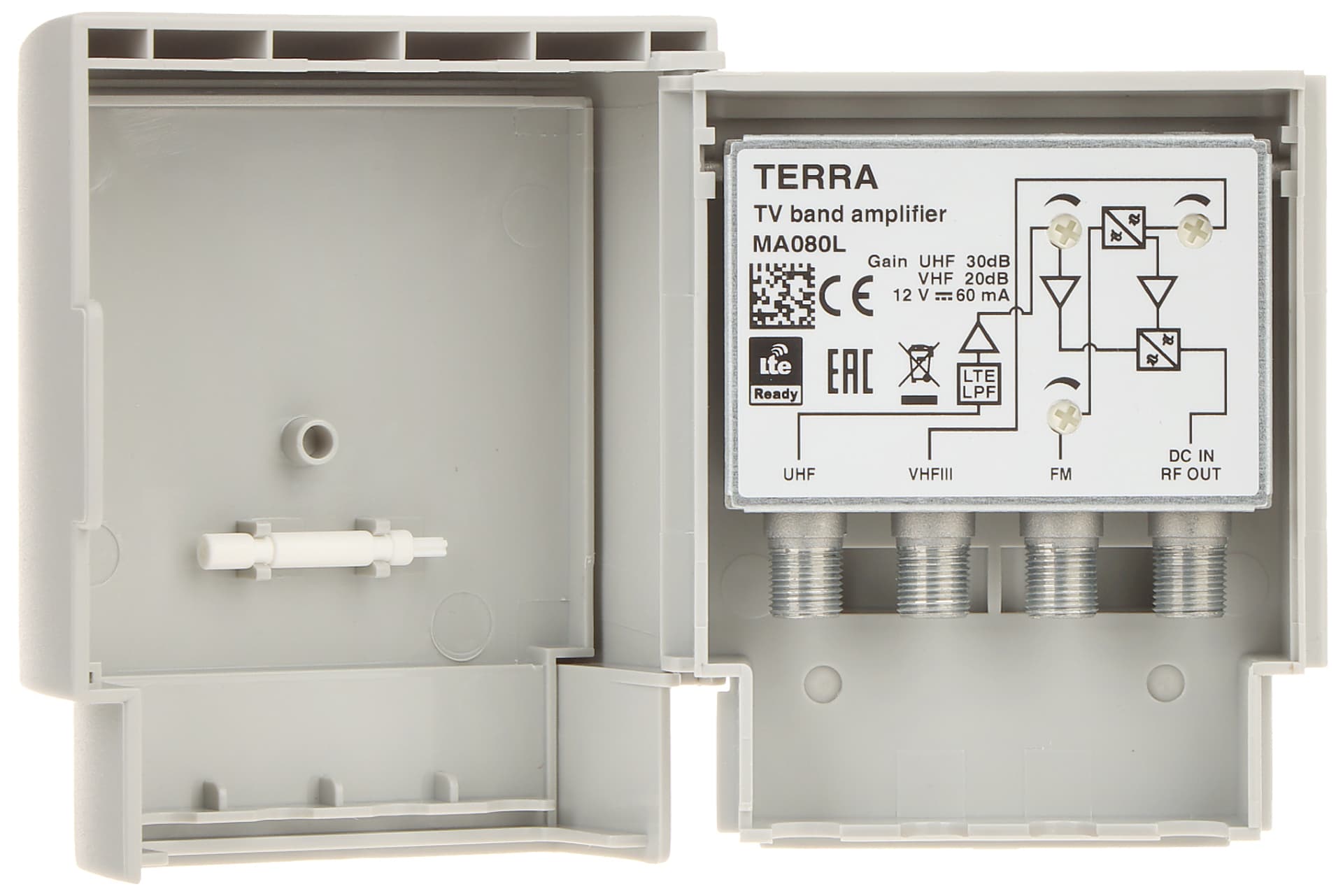 

WZMACNIACZ ANTENOWY MA-080L FM / VHF / UHF 12V TERRA