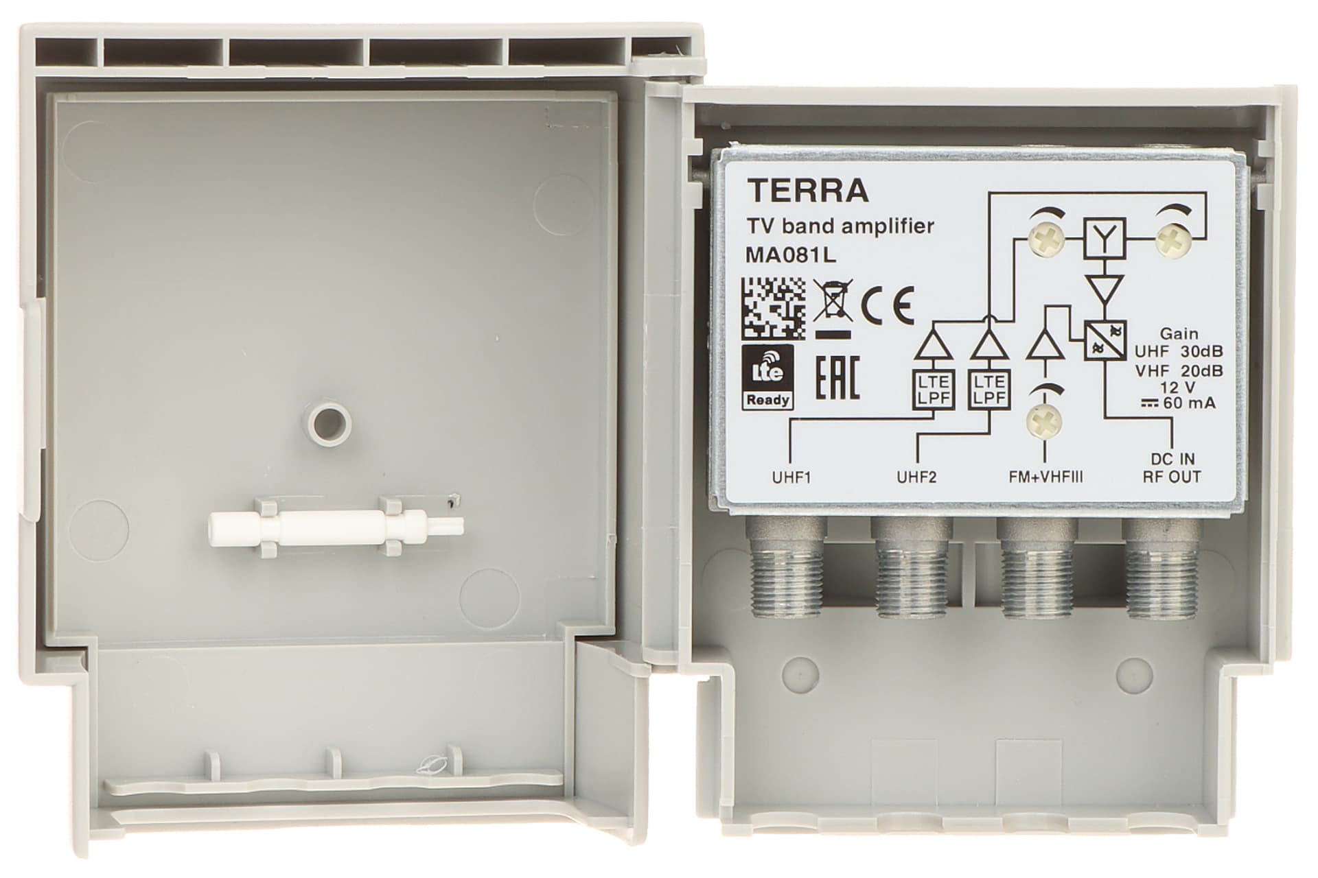 

WZMACNIACZ ANTENOWY MA-081L FM / VHF / UHF 12V TERRA