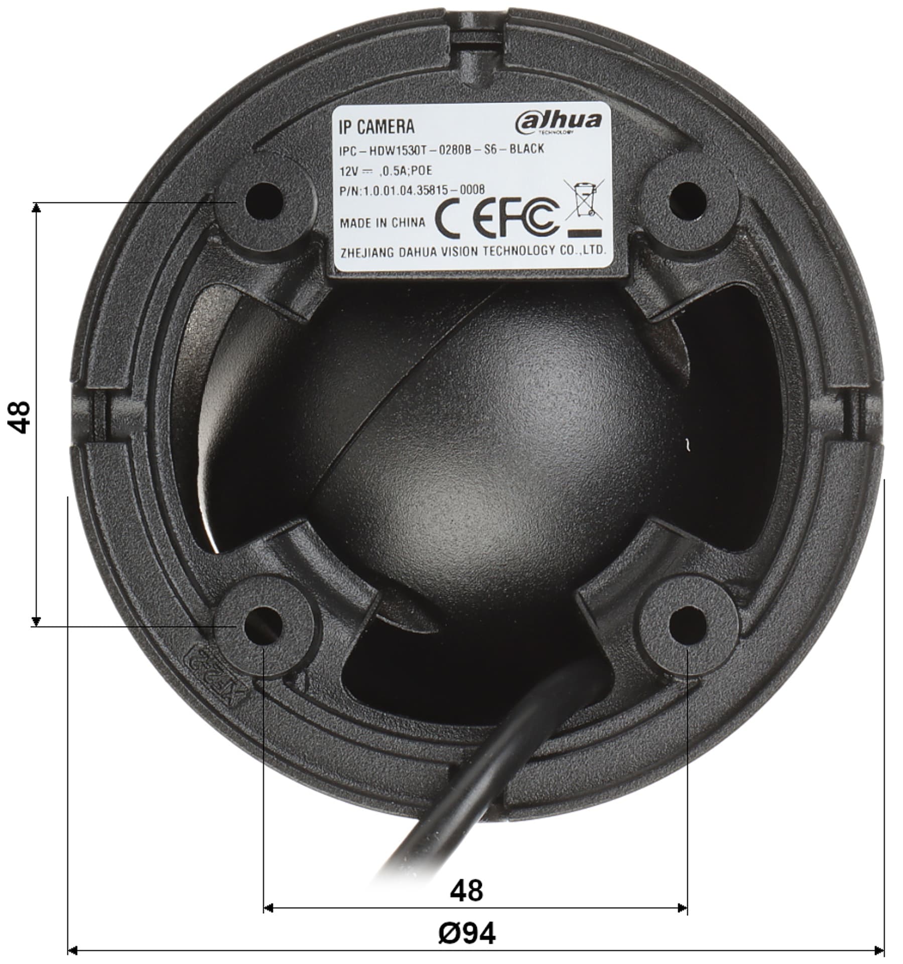 

KAMERA IP IPC-HDW1530T-0280B-S6-BLACK - 5 Mpx 2.8 mm DAHUA