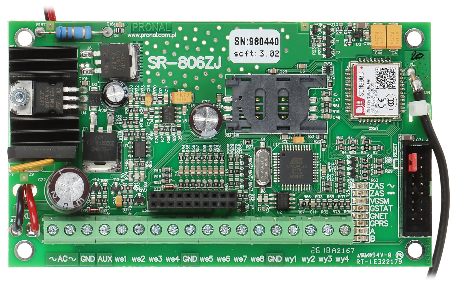 

MODUŁ KOMUNIKACYJNY GSM/GPRS SR-806ZJ PRONAL