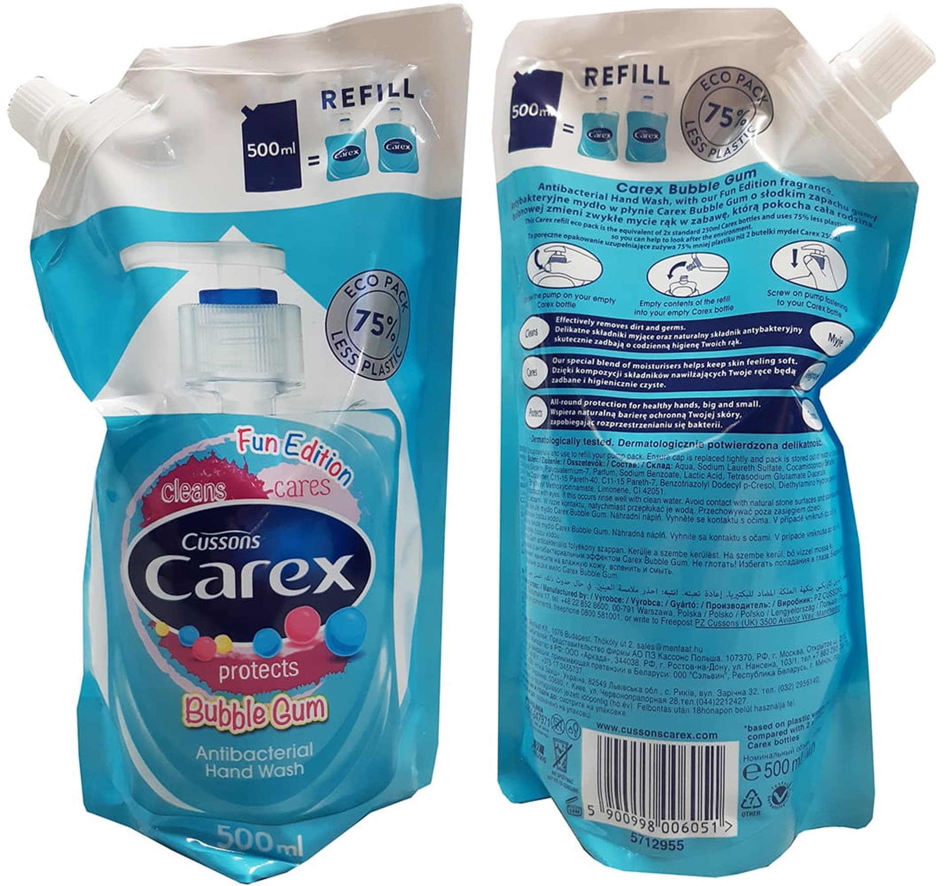 

Mydło antybakteryjne w płynie 500 ml Bubble Gum