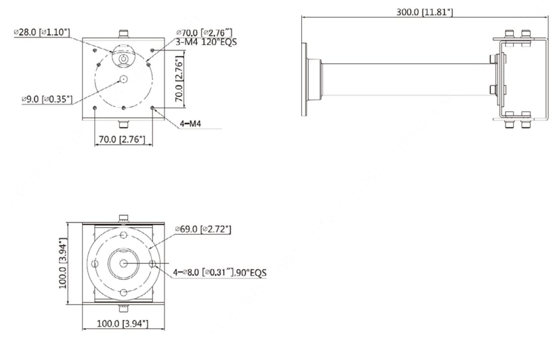 

UCHWYT KAMERY PFB129W DAHUA