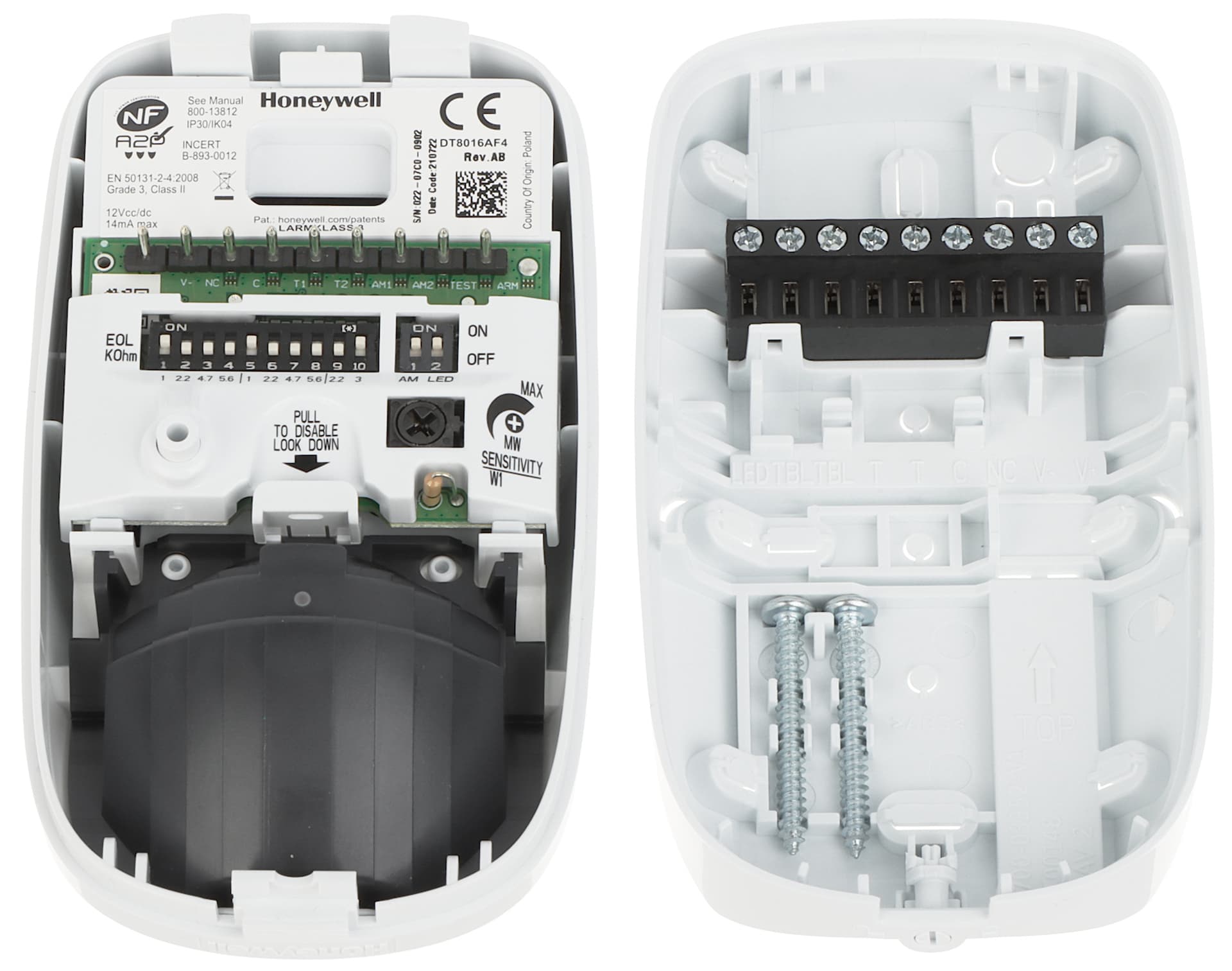 

CZUJKA DUALNA MIKROFALA + PIR DT8016AF4 HONEYWELL