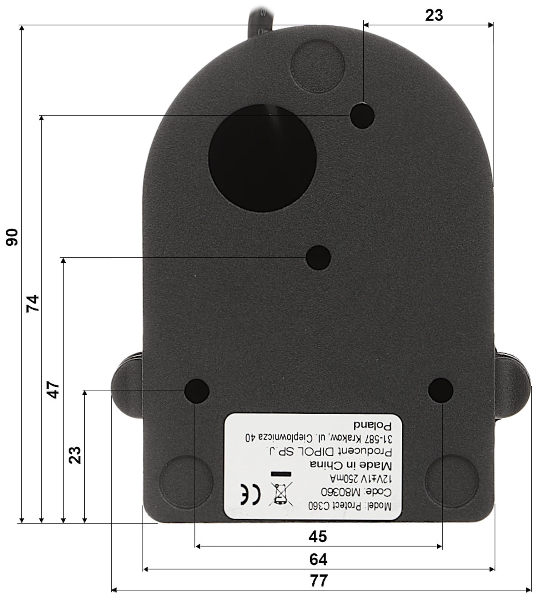 

MOBILNA KAMERA AHD PROTECT-C360 - 1080p 3.6 mm