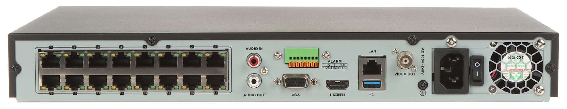 

REJESTRATOR IP DS-7616NXI-I2/16P/S(C) 16 KANAŁÓW, 16 PoE ACUSENSE Hikvision, C) 16 kanałów/16 poe acusense hikvisio