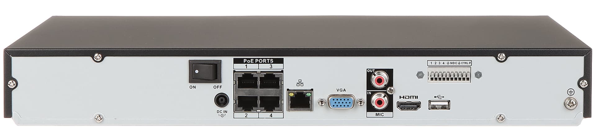 

REJESTRATOR IP NVR4204-P-4KS2/L 4 KANAŁY, 4 PoE DAHUA