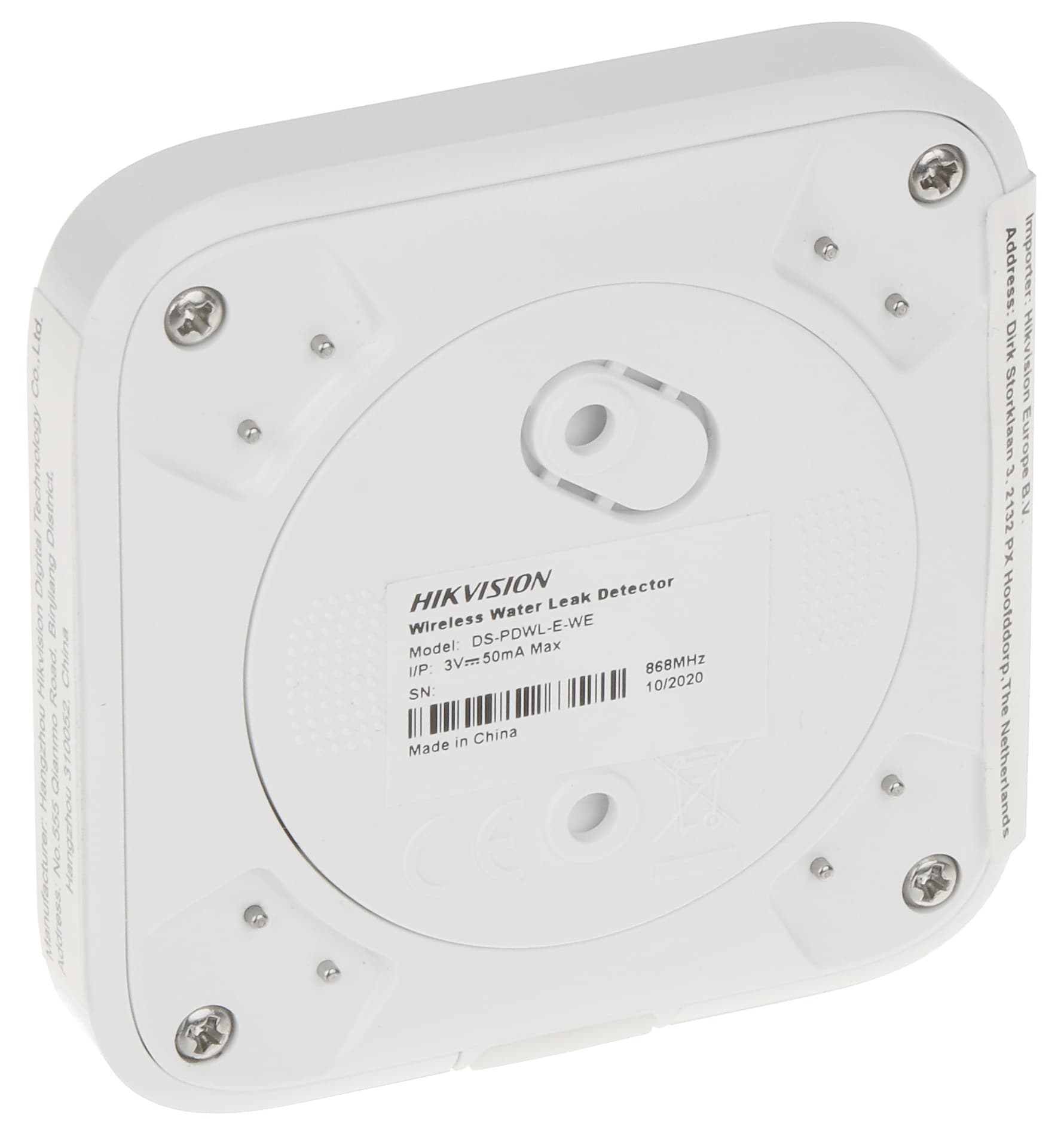 

BEZPRZEWODOWA CZUJKA ZALANIA WODĄ AX PRO DS-PDWL-E-WE Hikvision