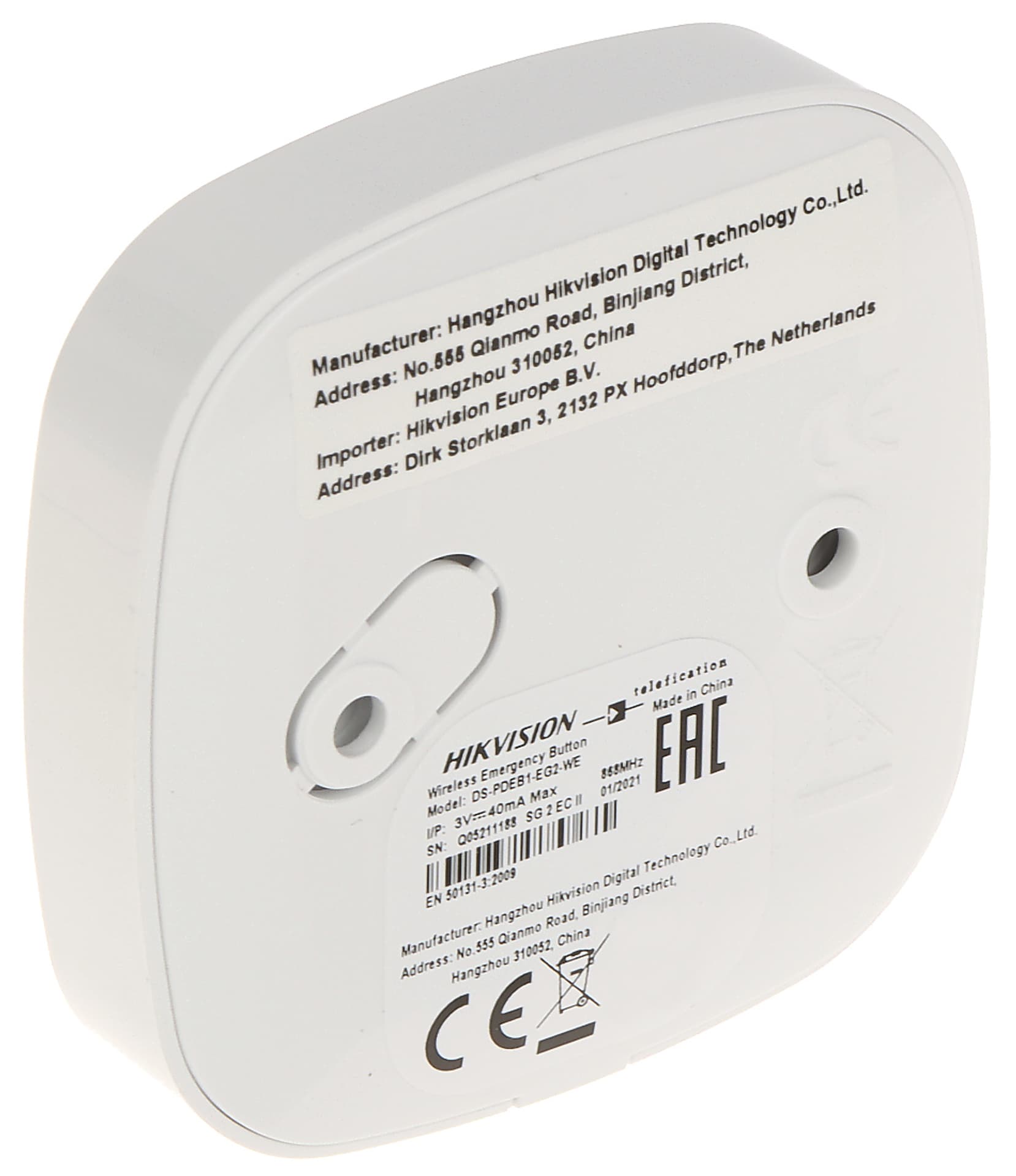 

BEZPRZEWODOWY PRZYCISK NAPADOWY AX PRO DS-PDEB1-EG2-WE Hikvision