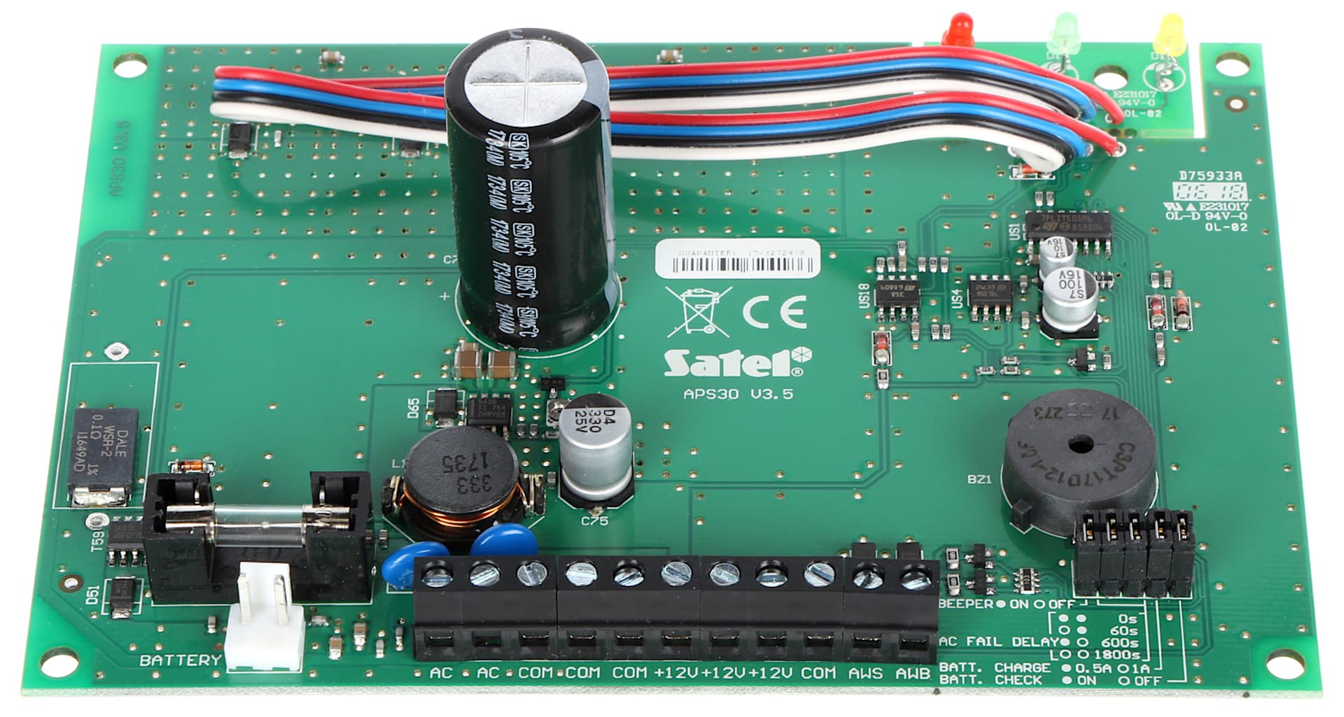 

ZASILACZ BUFOROWY IMPULSOWY APS-30-S SATEL
