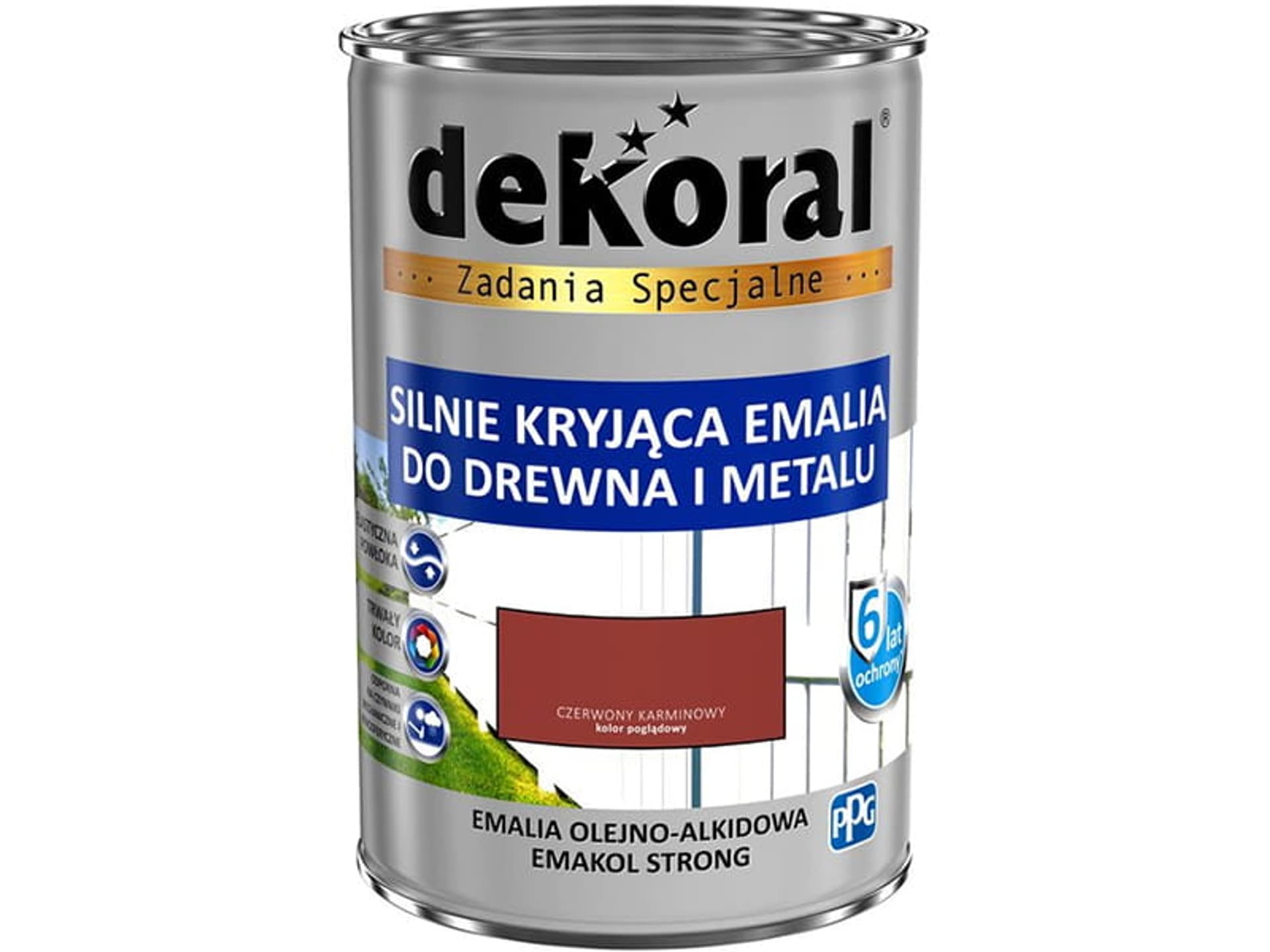 

Emalia Dekoral Emakol Strong (Czerwony Karminowy, połysk, 0.9 L)