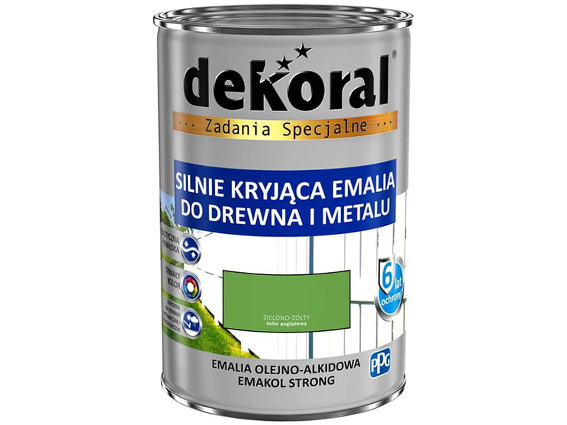 

Emalia Dekoral Emakol Strong (Zielono-Żółty, połysk, 0.9 L)