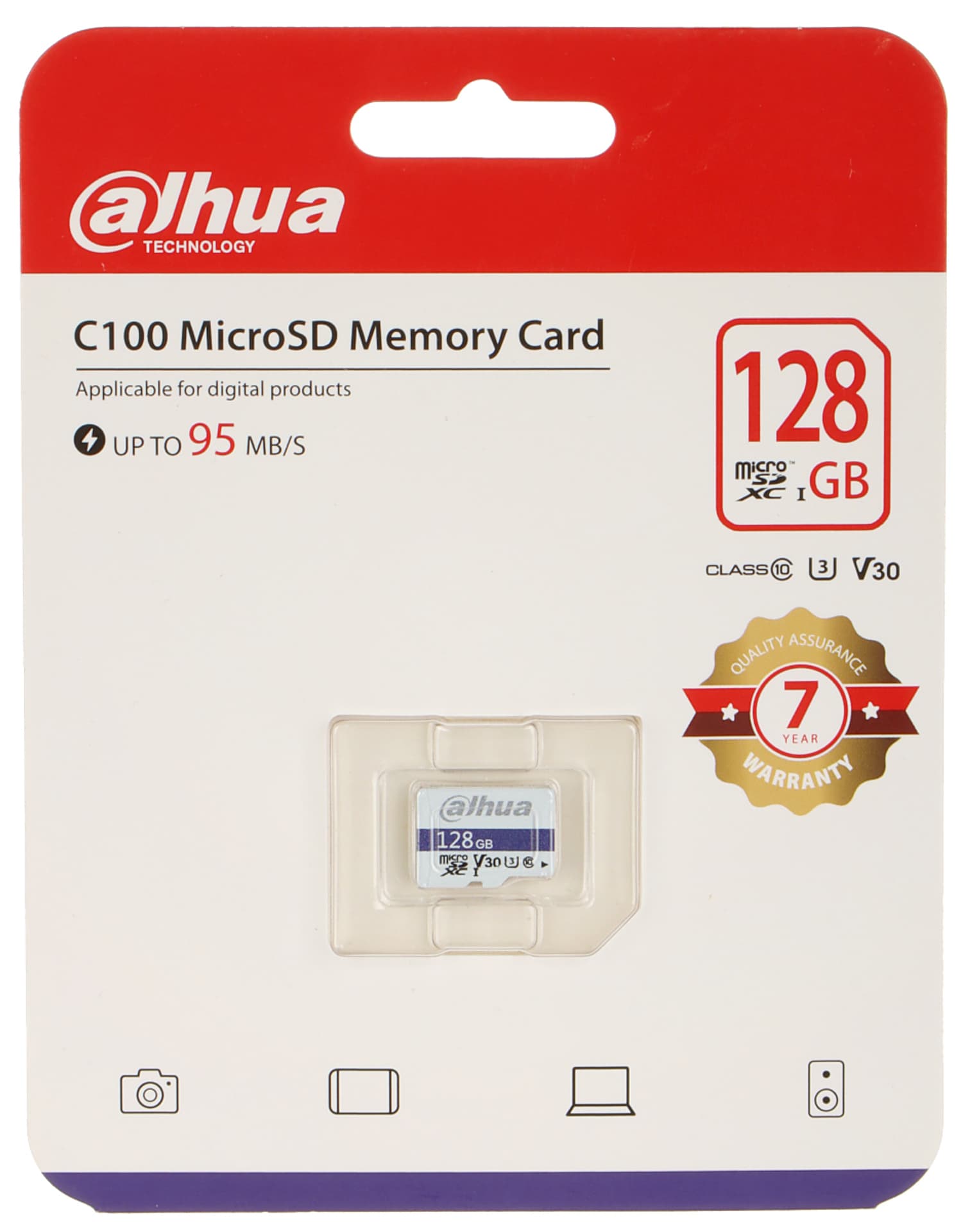 

KARTA PAMIĘCI TF-C100/128GB microSD UHS-I, SDXC 128 GB DAHUA